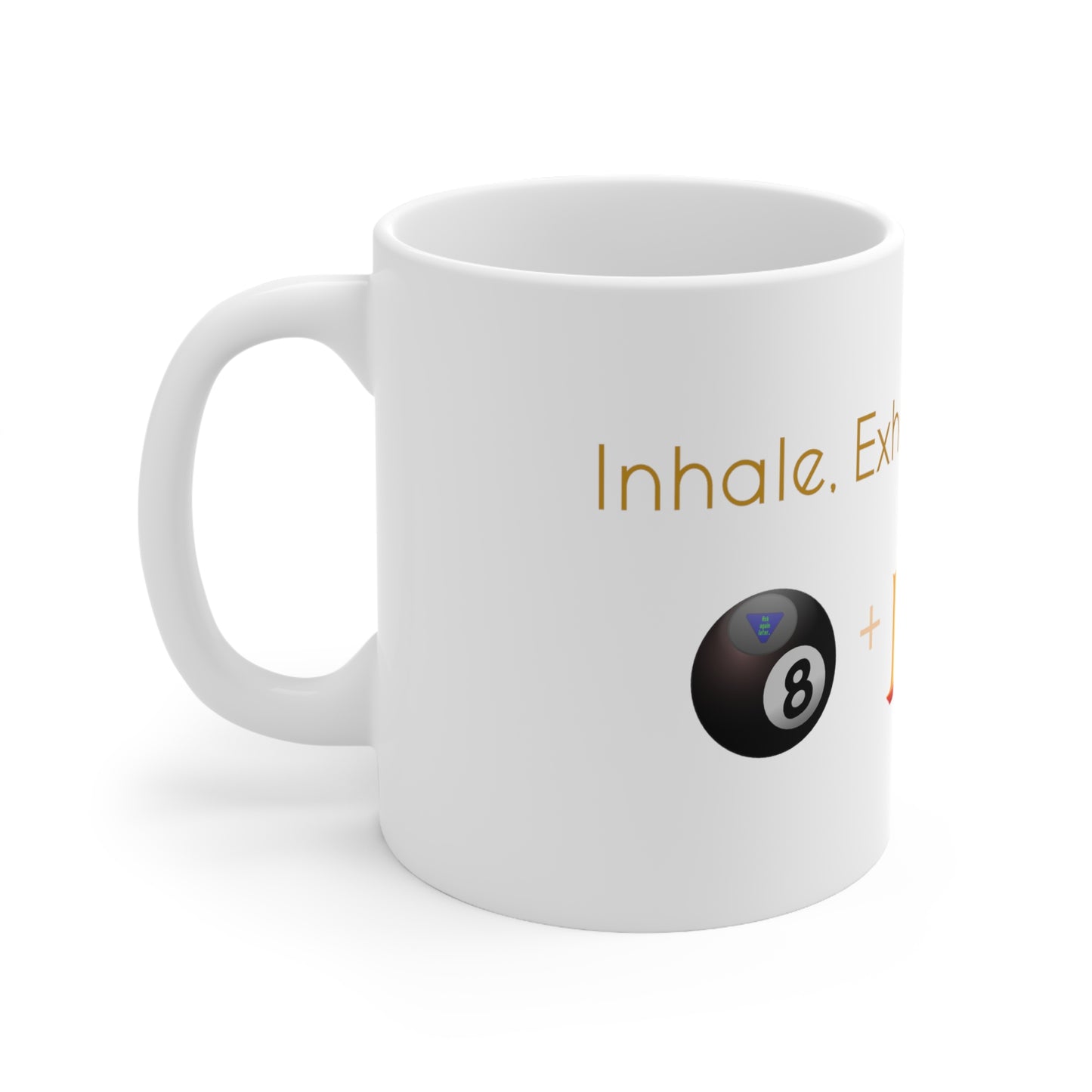 Inhale-Exhale Ceramic Mug 11oz
