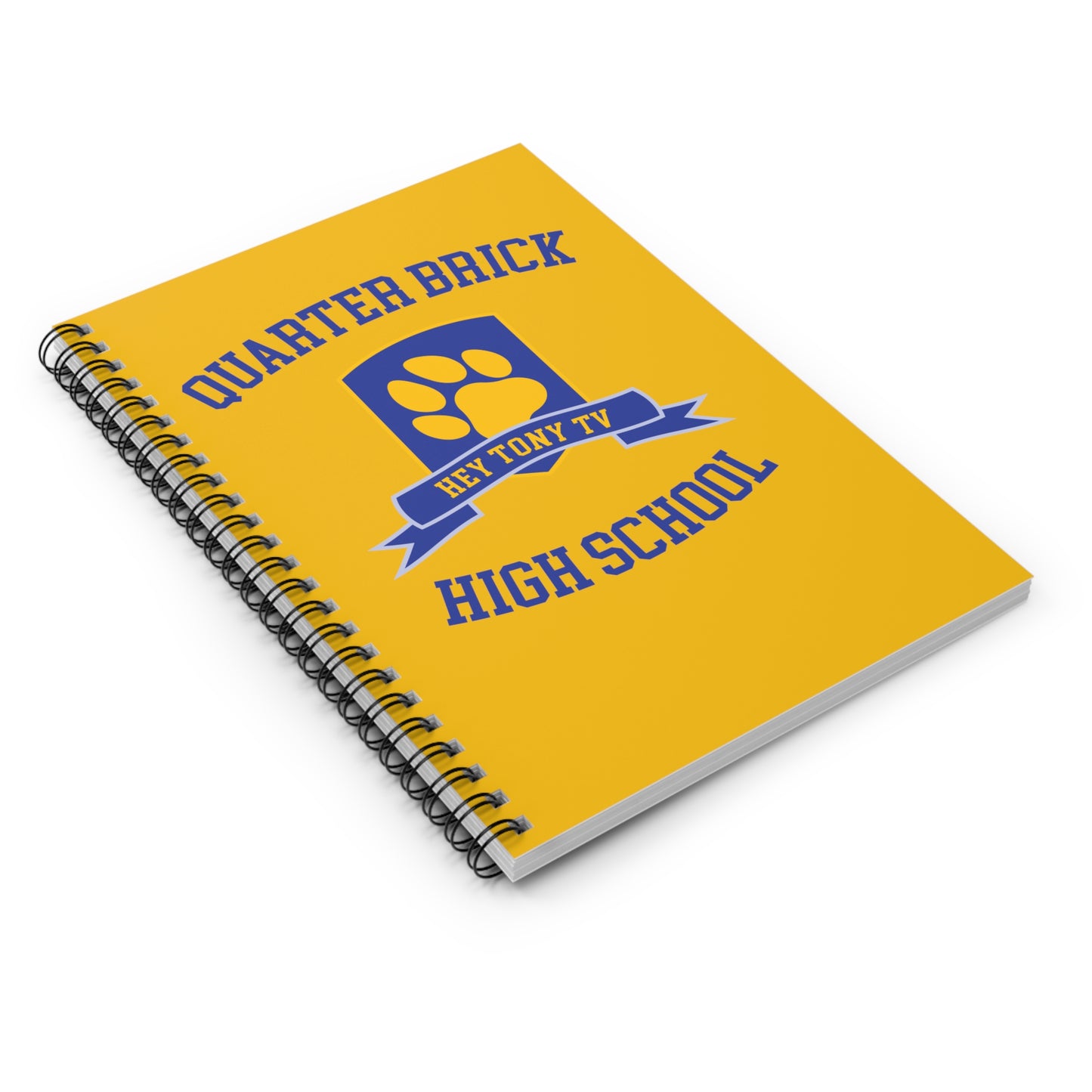 QuarterBrick High School Spiral Notebook - Ruled Line