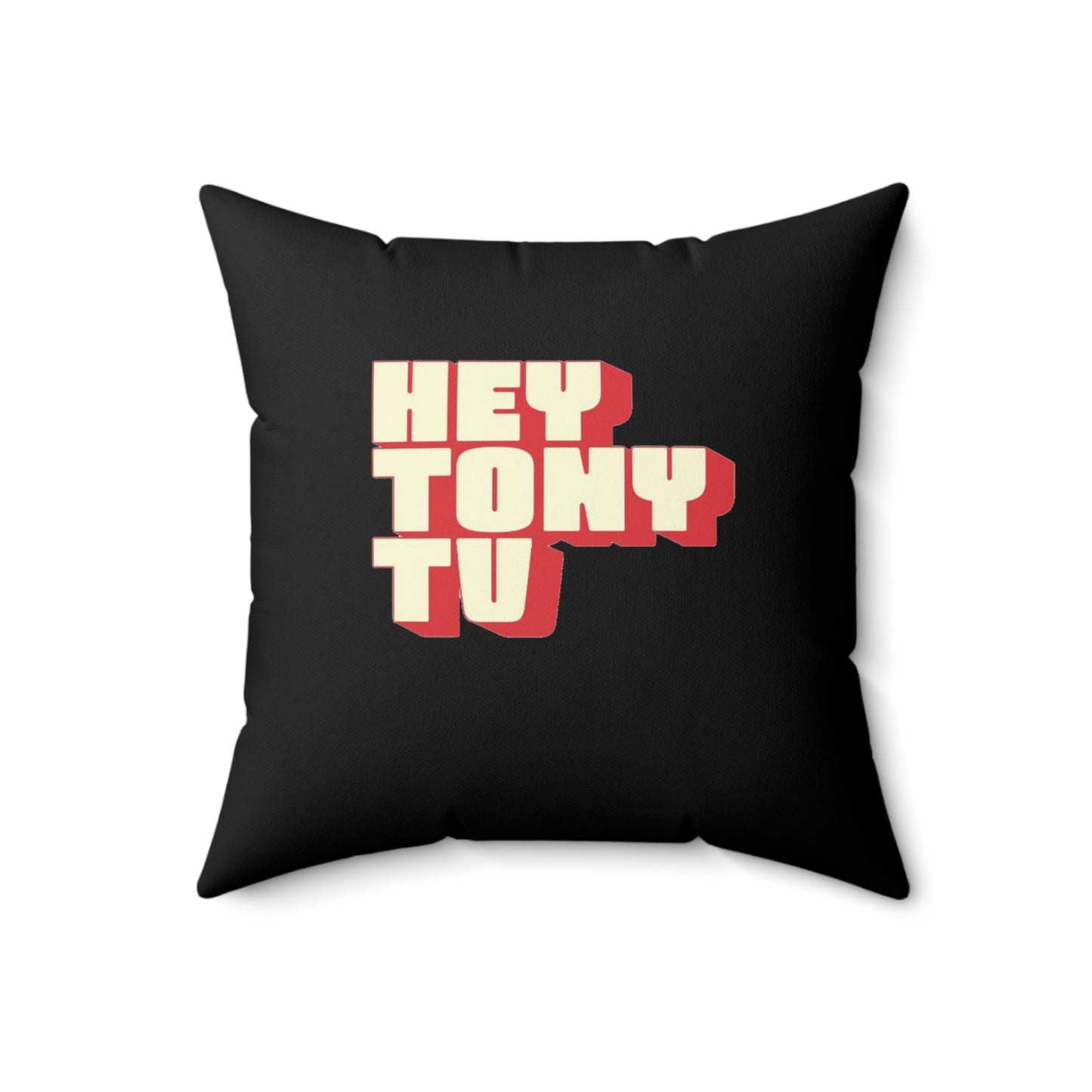 Inhale-Exhale Faux Suede Square Pillow