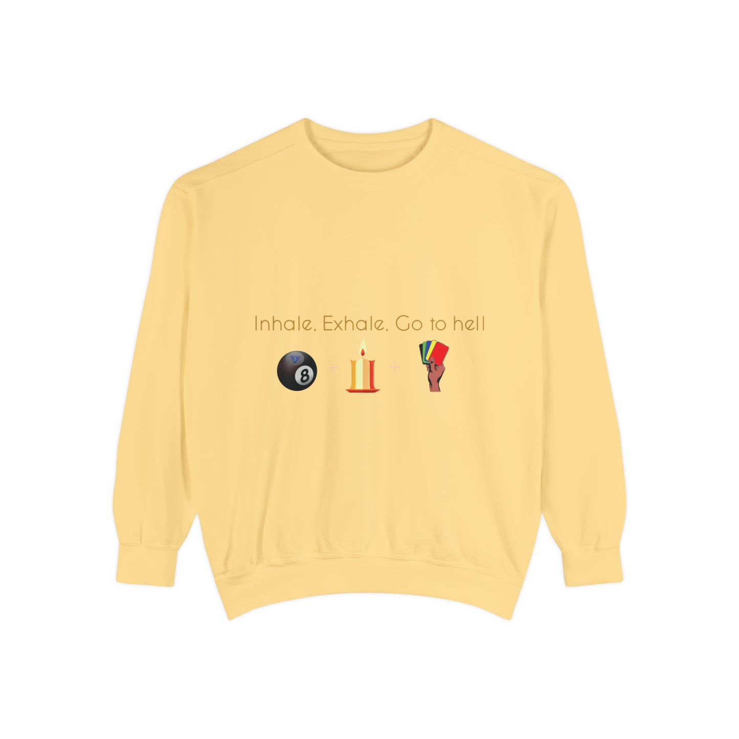 Inhale-Exhale Unisex Garment-Dyed Sweatshirt