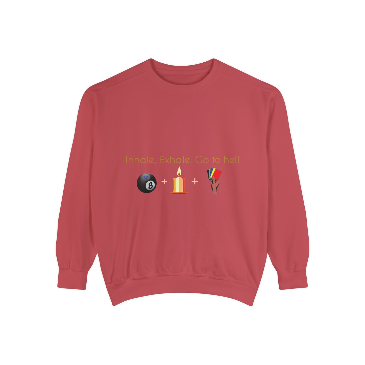 Inhale-Exhale Unisex Garment-Dyed Sweatshirt