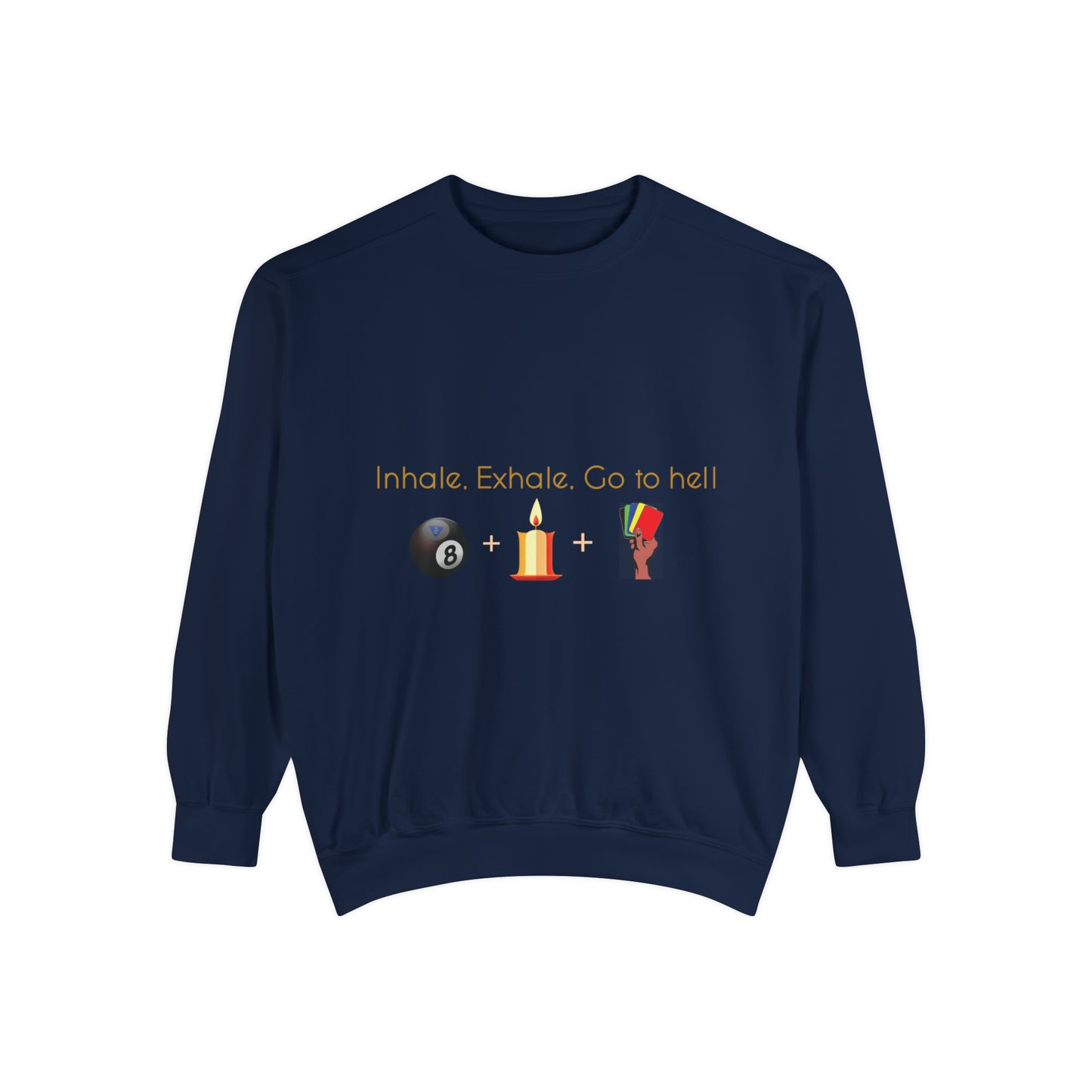 Inhale-Exhale Unisex Garment-Dyed Sweatshirt