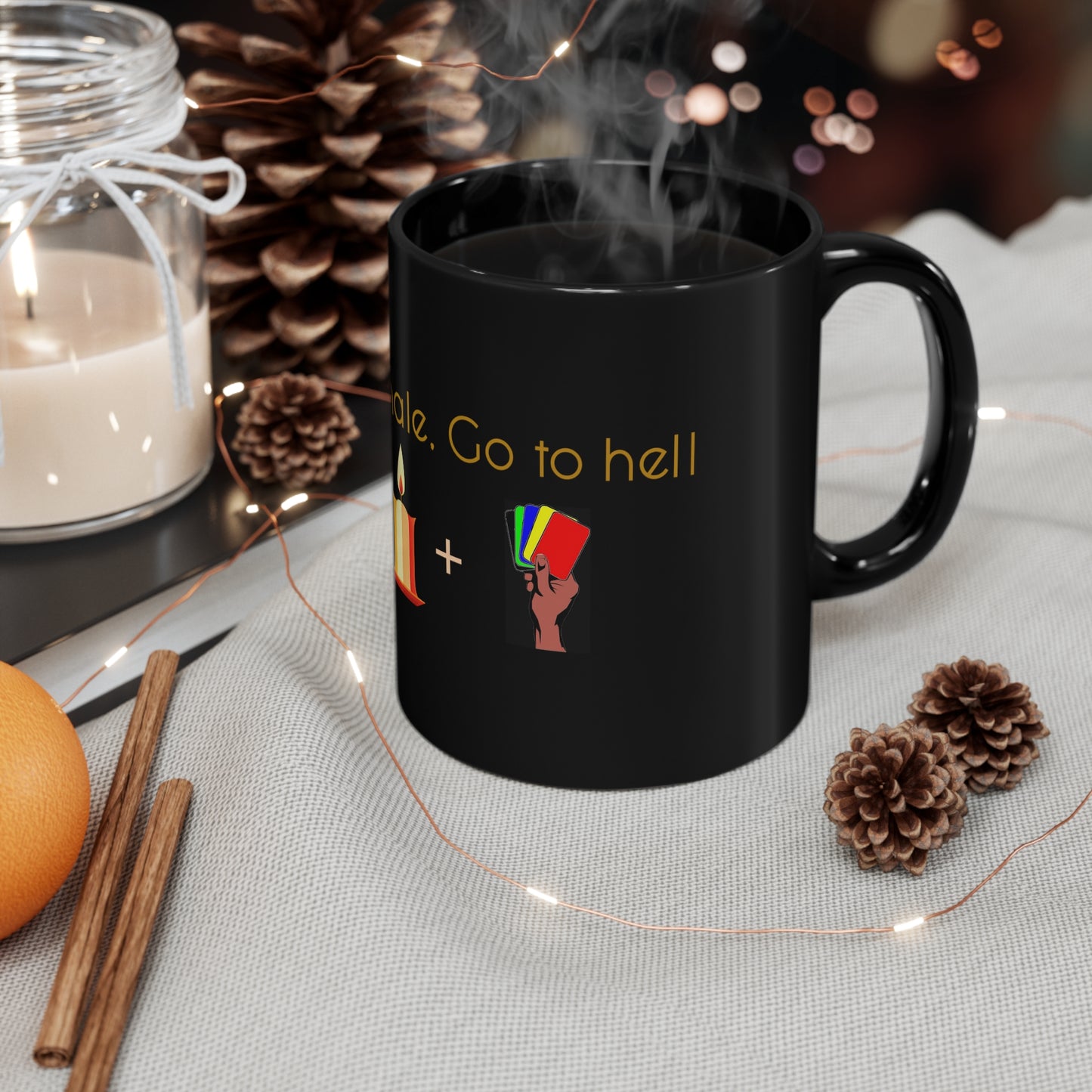Inhale-Exhale 11oz Black Mug