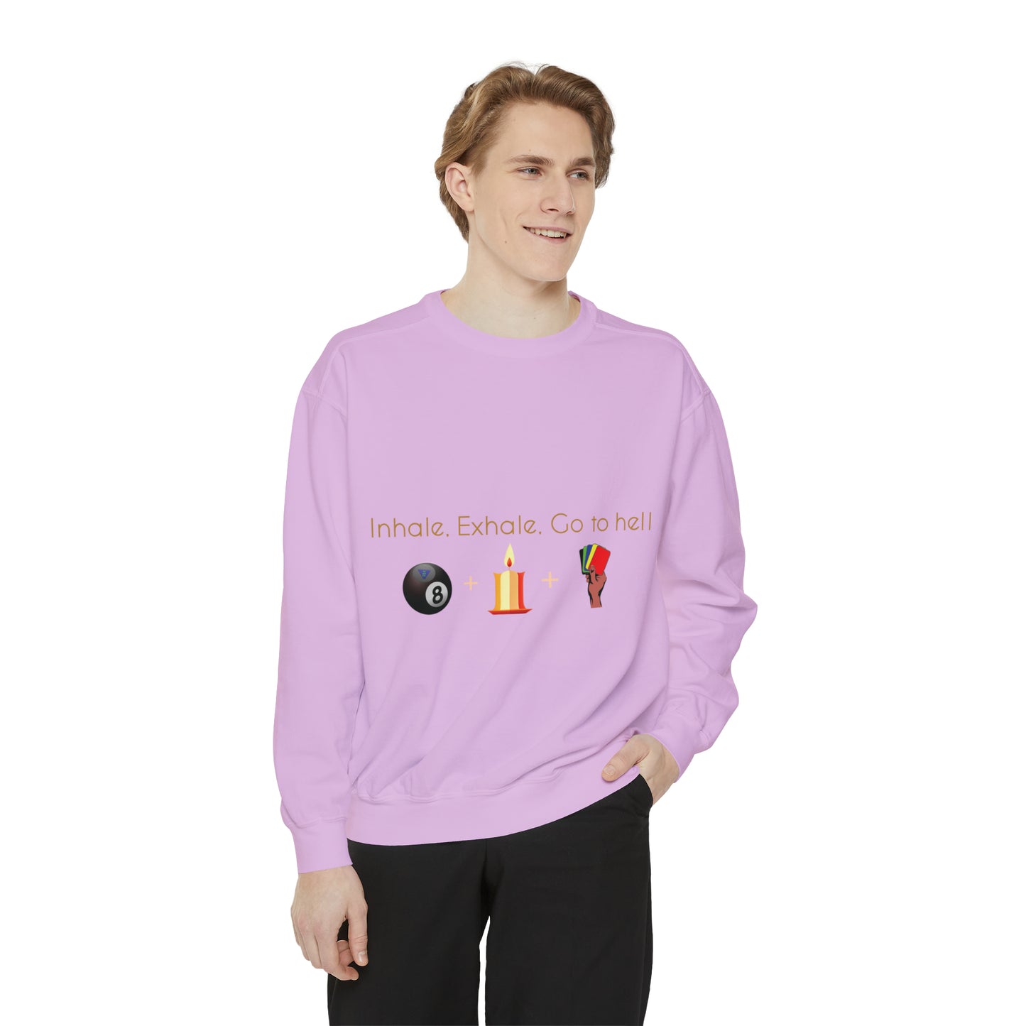 Inhale-Exhale Unisex Garment-Dyed Sweatshirt