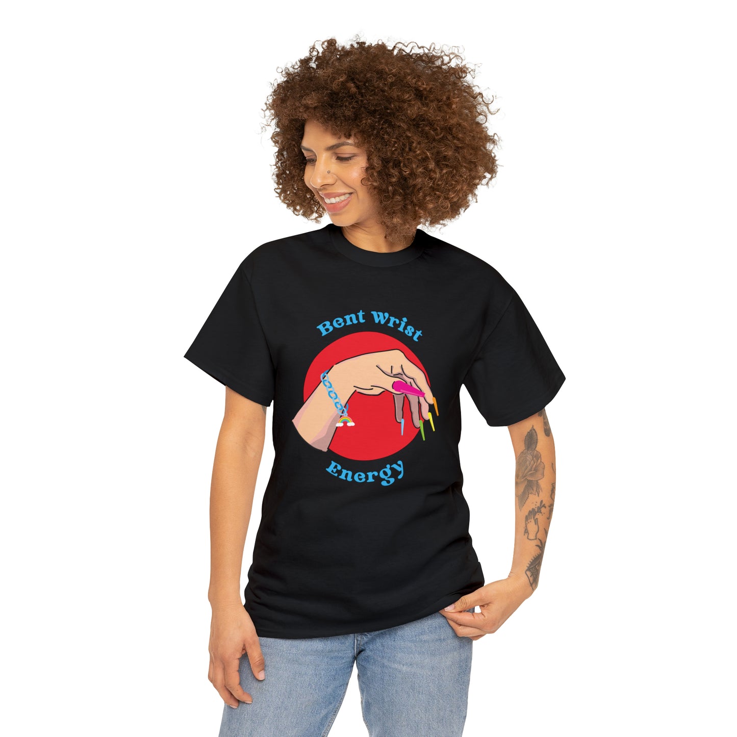 Bent Wrist Energy Pride Nail Heavy Cotton Tee