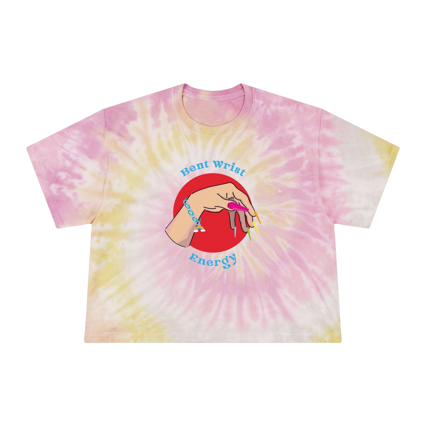 Bent Wrist Tie-Dye Crop Tee