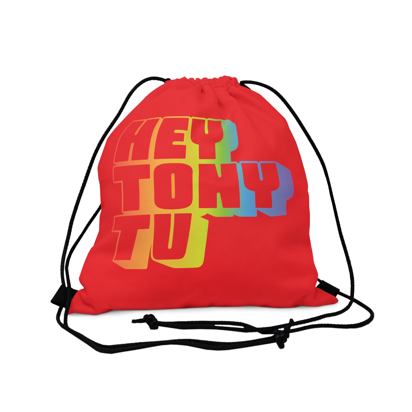 Red Outdoor Drawstring Bag