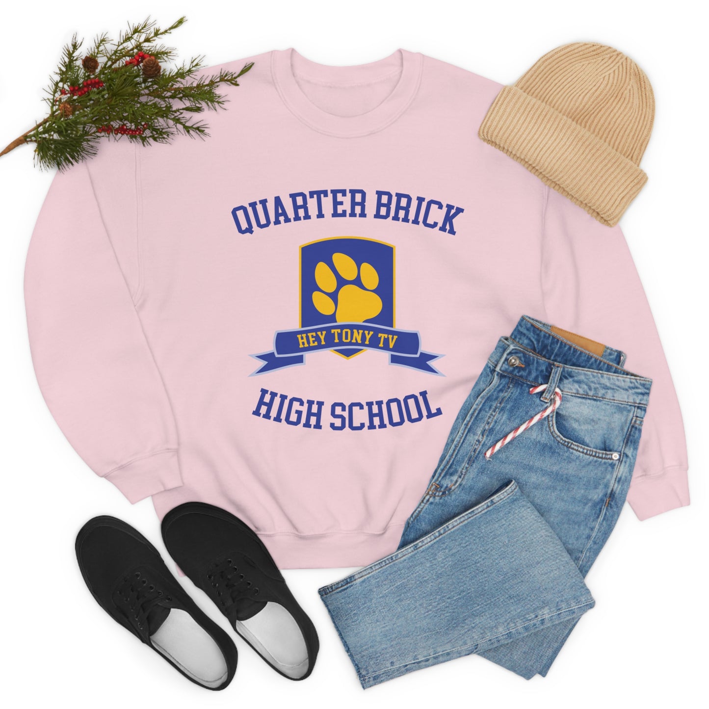 QuarterBrick High Unisex Crewneck Sweatshirt