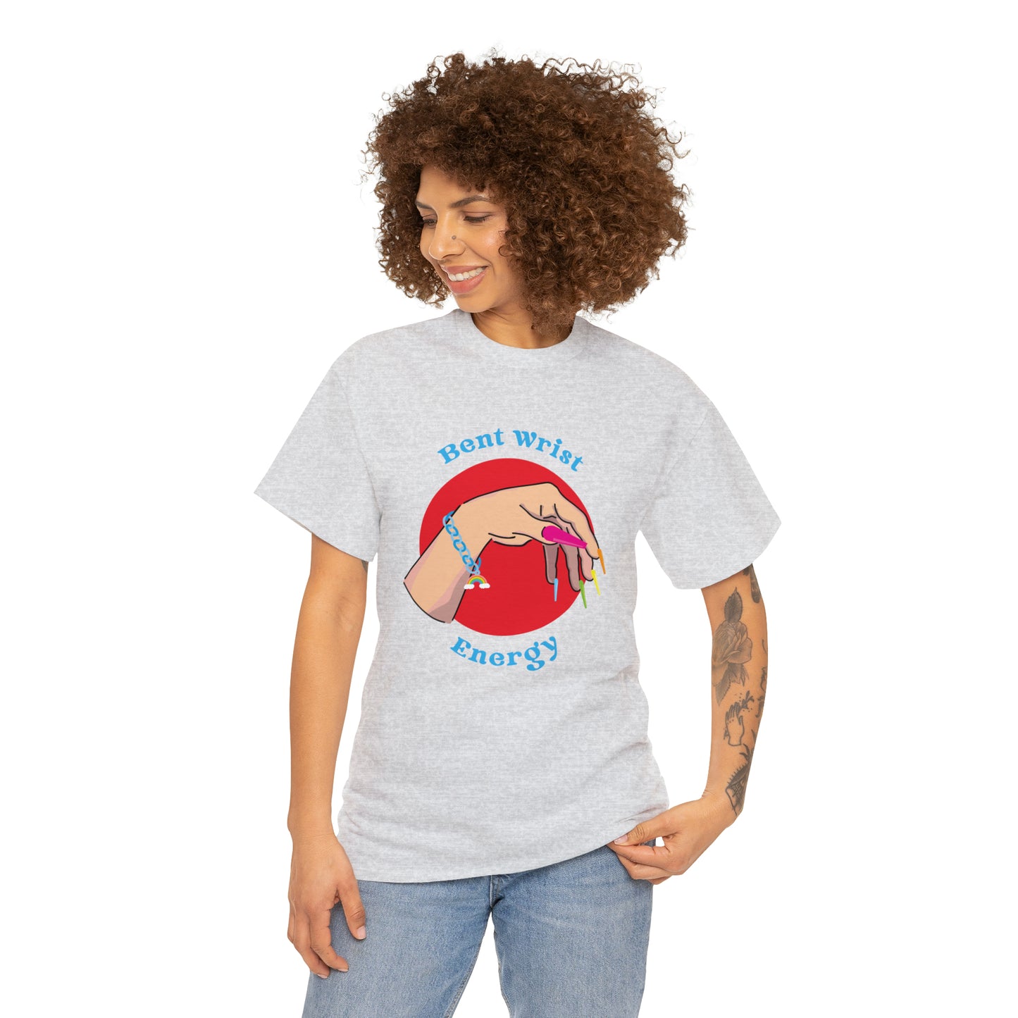 Bent Wrist Energy Pride Nail Heavy Cotton Tee