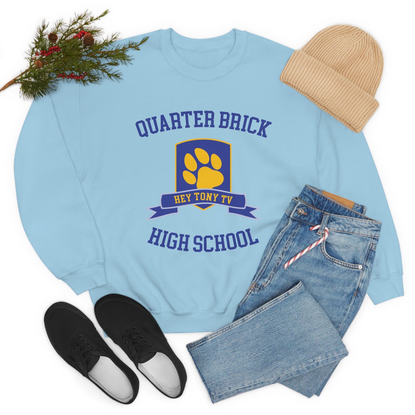QuarterBrick High Unisex Crewneck Sweatshirt
