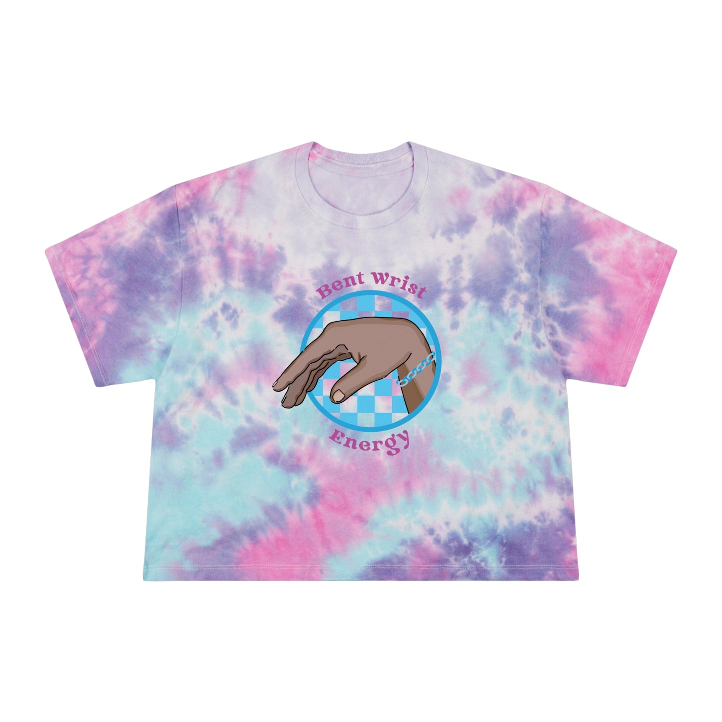Tie-Dye Bent Wrist Energy Crop Tee