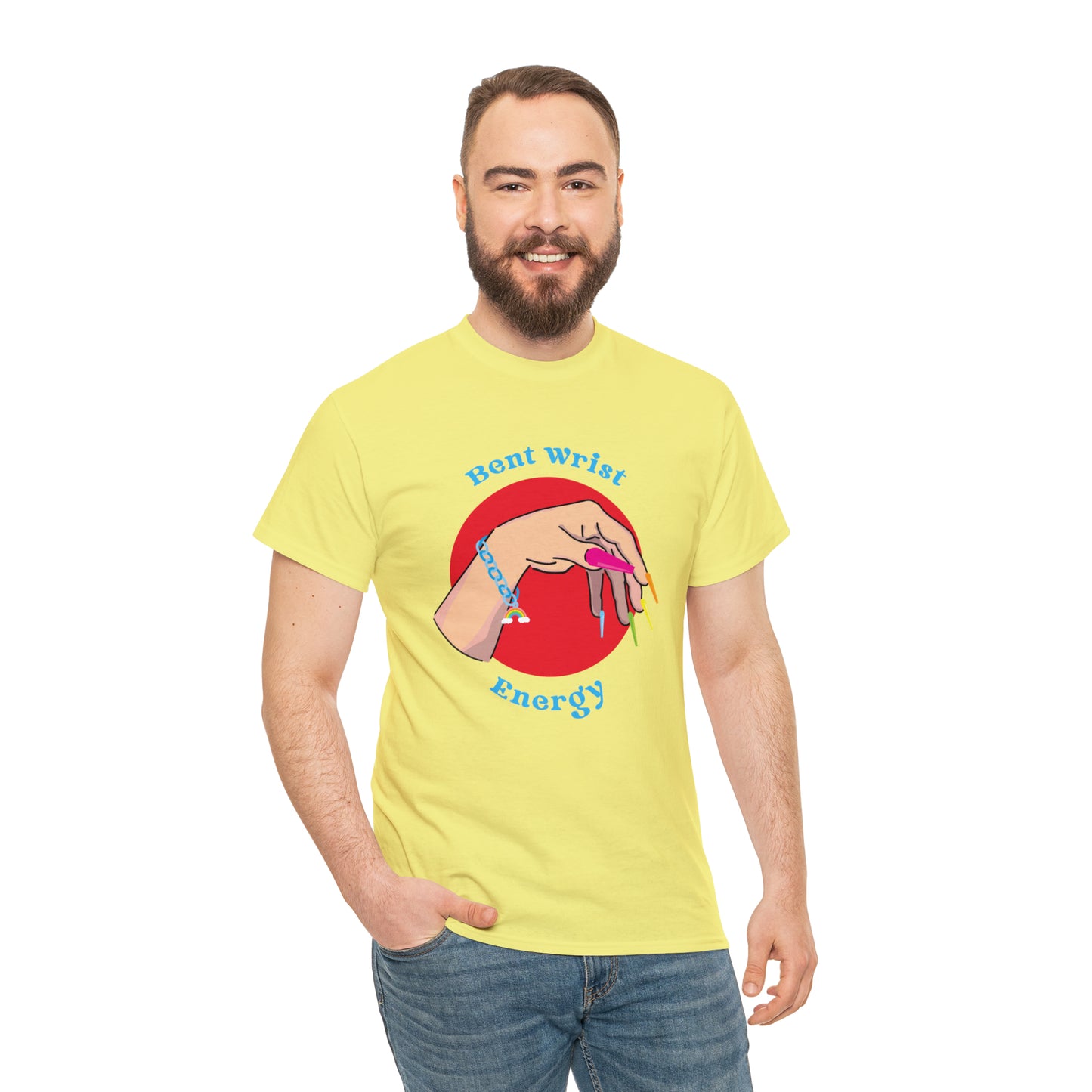 Bent Wrist Energy Pride Nail Heavy Cotton Tee