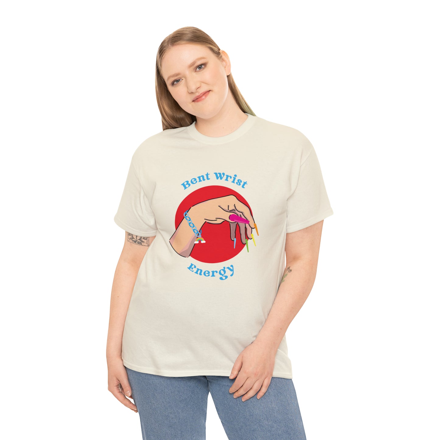 Bent Wrist Energy Pride Nail Heavy Cotton Tee