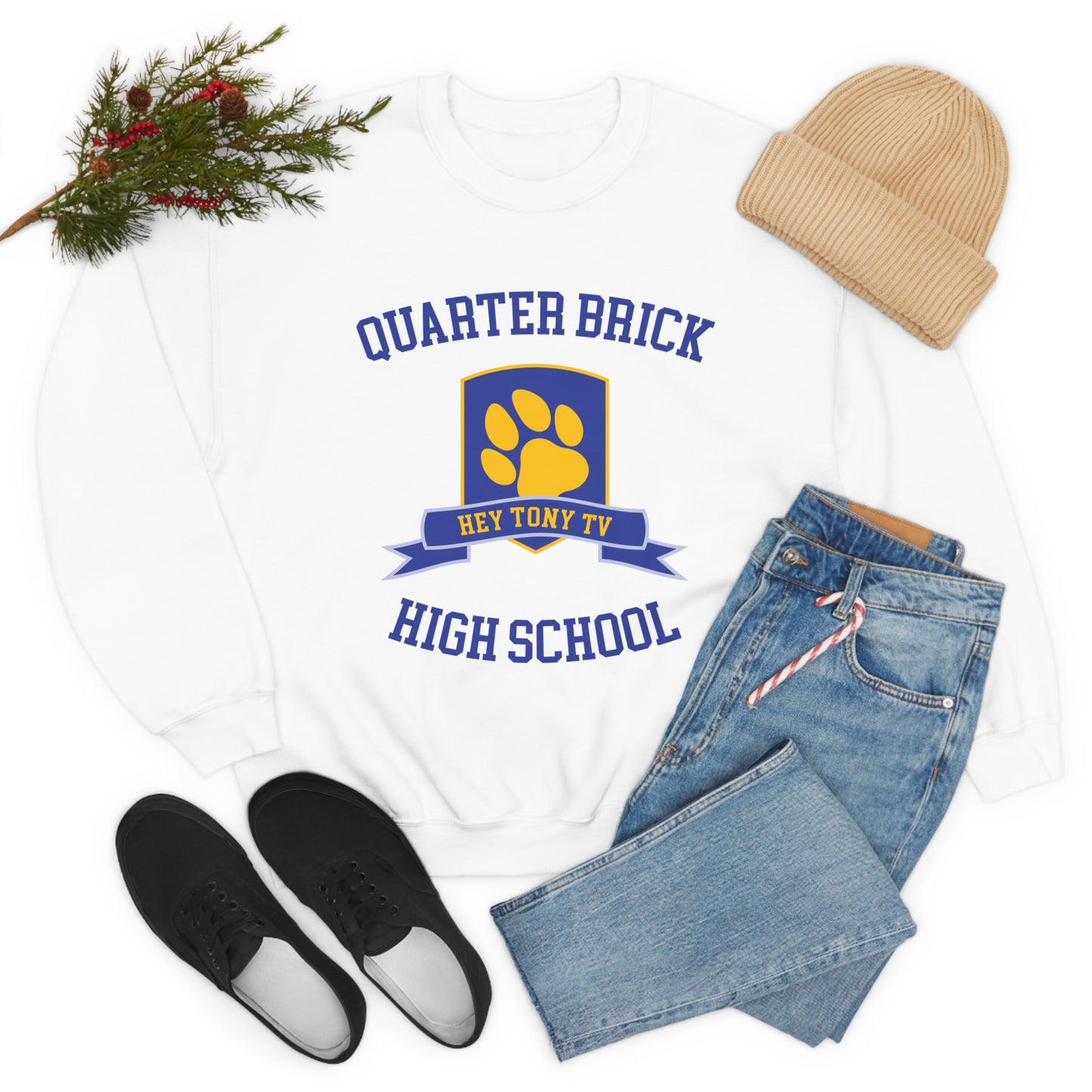 QuarterBrick High Unisex Crewneck Sweatshirt