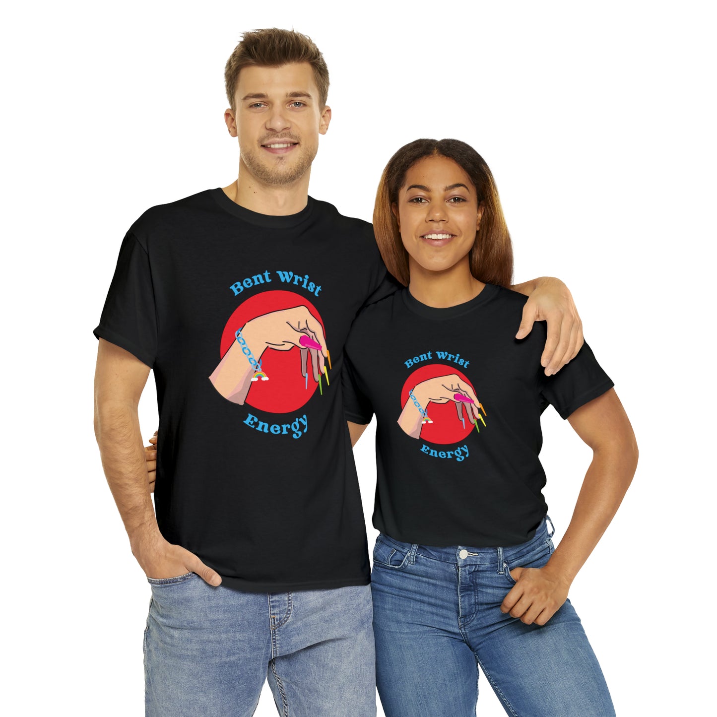 Bent Wrist Energy Pride Nail Heavy Cotton Tee