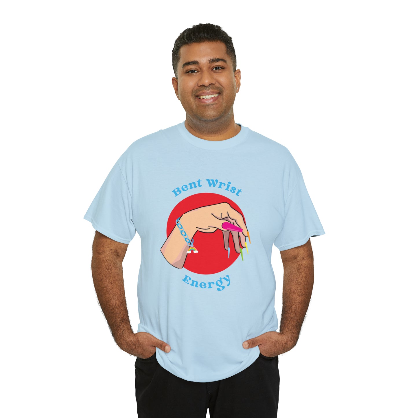 Bent Wrist Energy Pride Nail Heavy Cotton Tee