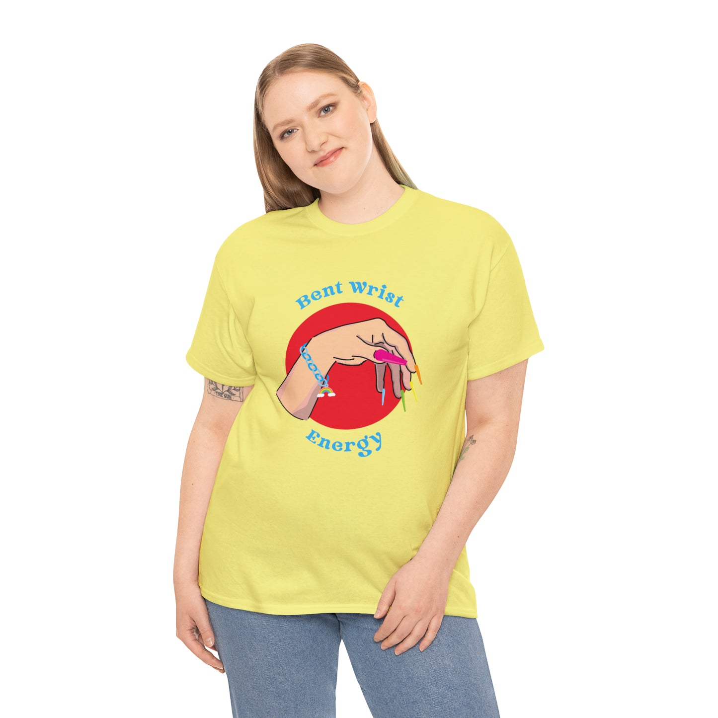 Bent Wrist Energy Pride Nail Heavy Cotton Tee