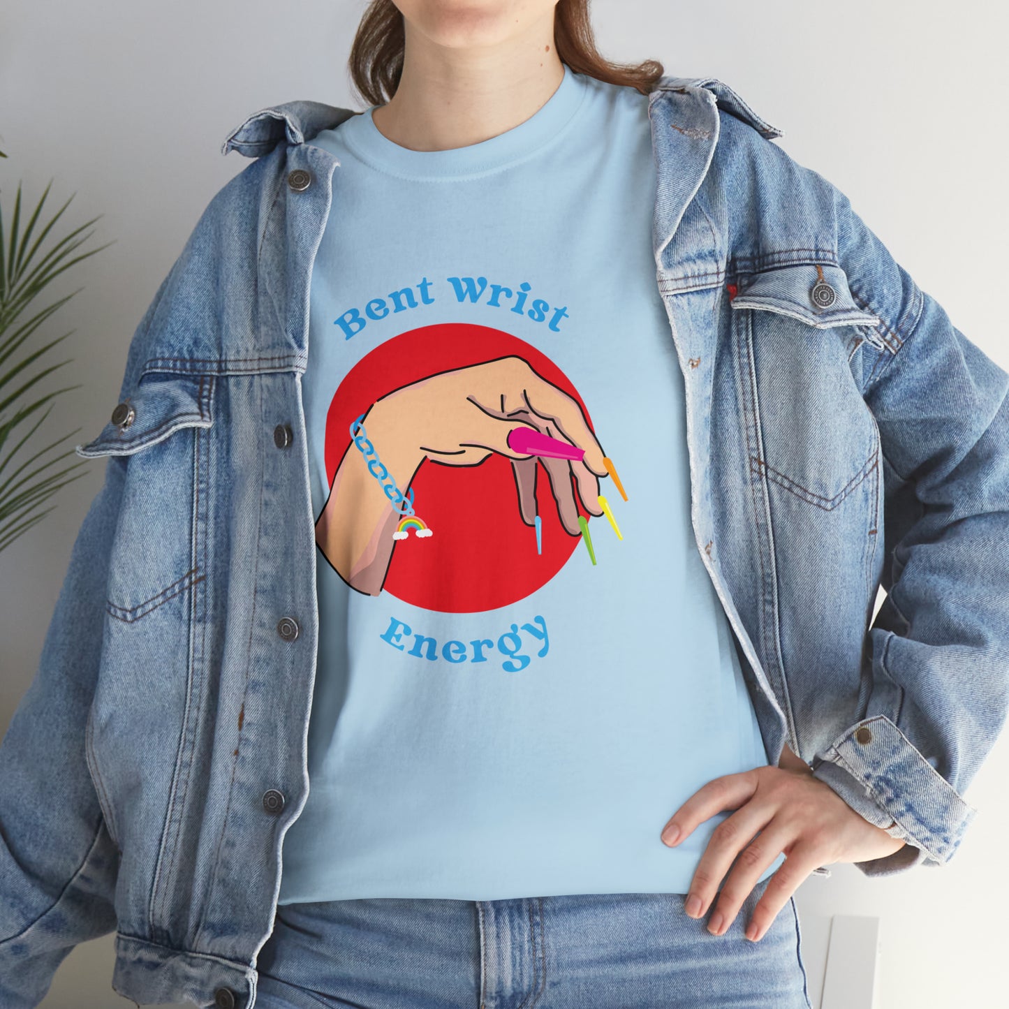 Bent Wrist Energy Pride Nail Heavy Cotton Tee