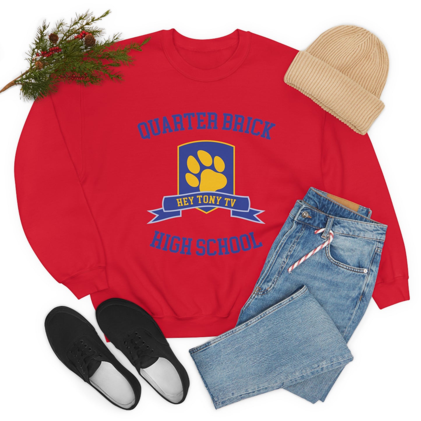 QuarterBrick High Unisex Crewneck Sweatshirt