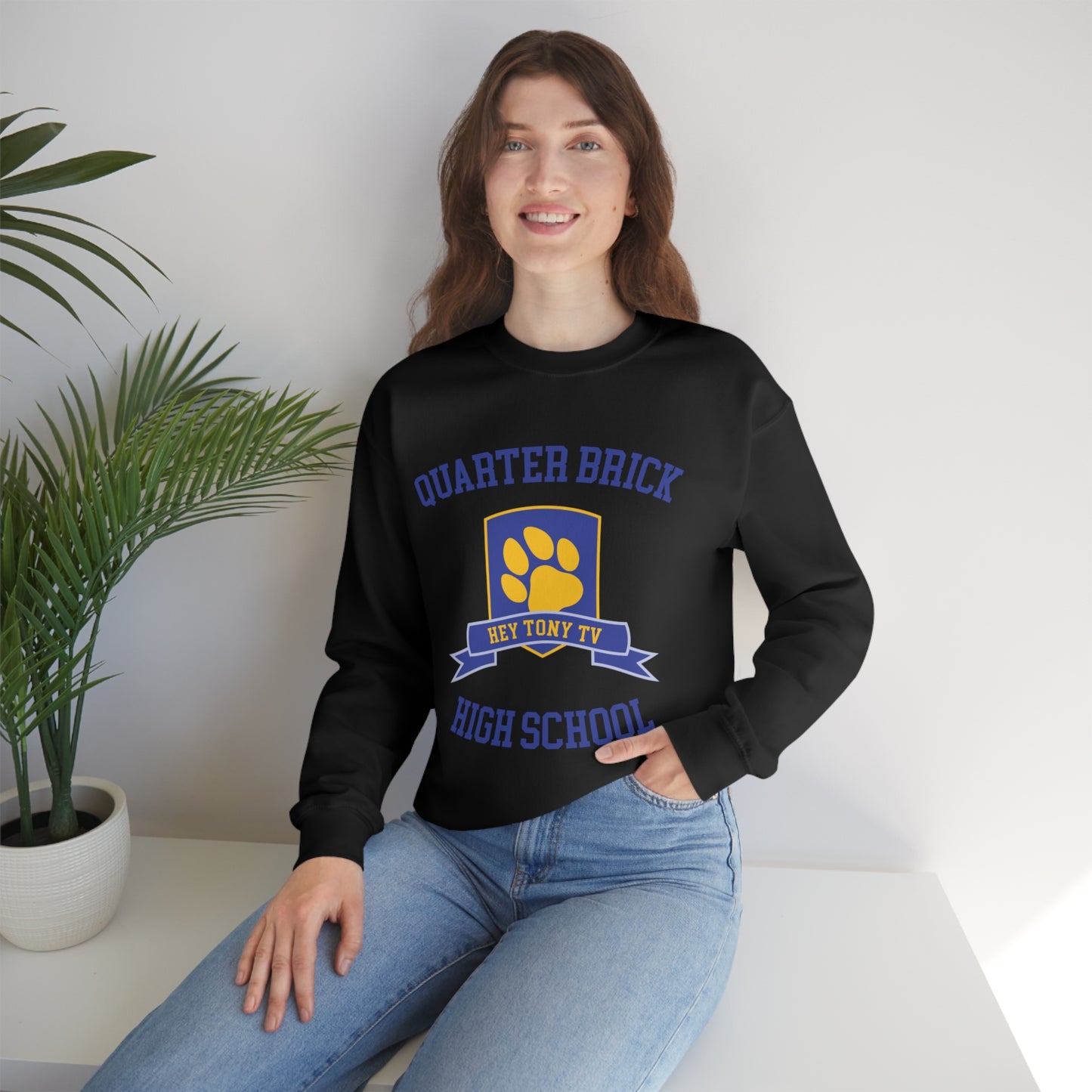 QuarterBrick High Unisex Crewneck Sweatshirt