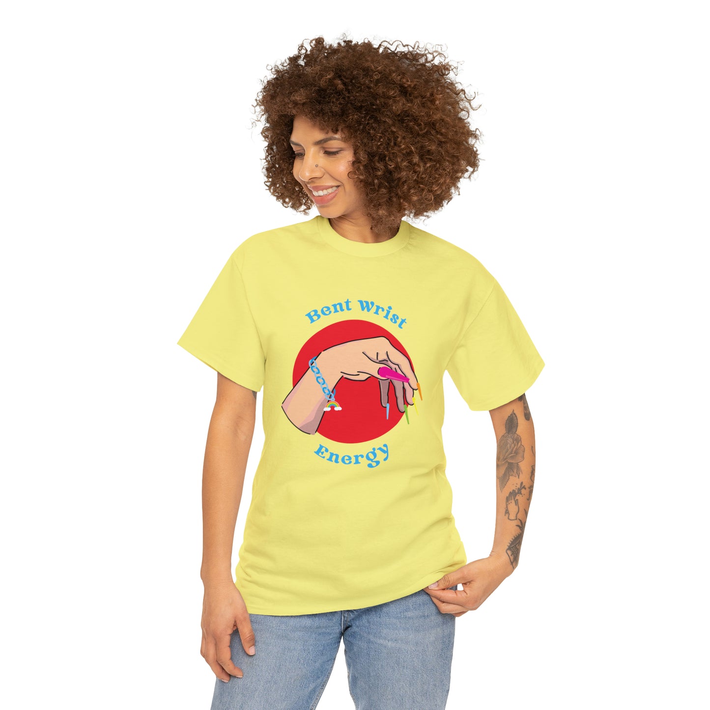 Bent Wrist Energy Pride Nail Heavy Cotton Tee