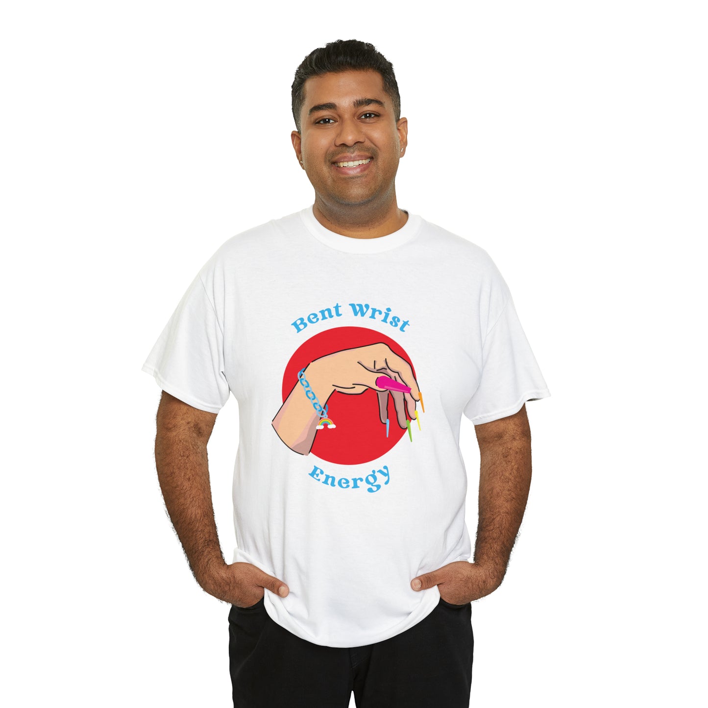 Bent Wrist Energy Pride Nail Heavy Cotton Tee