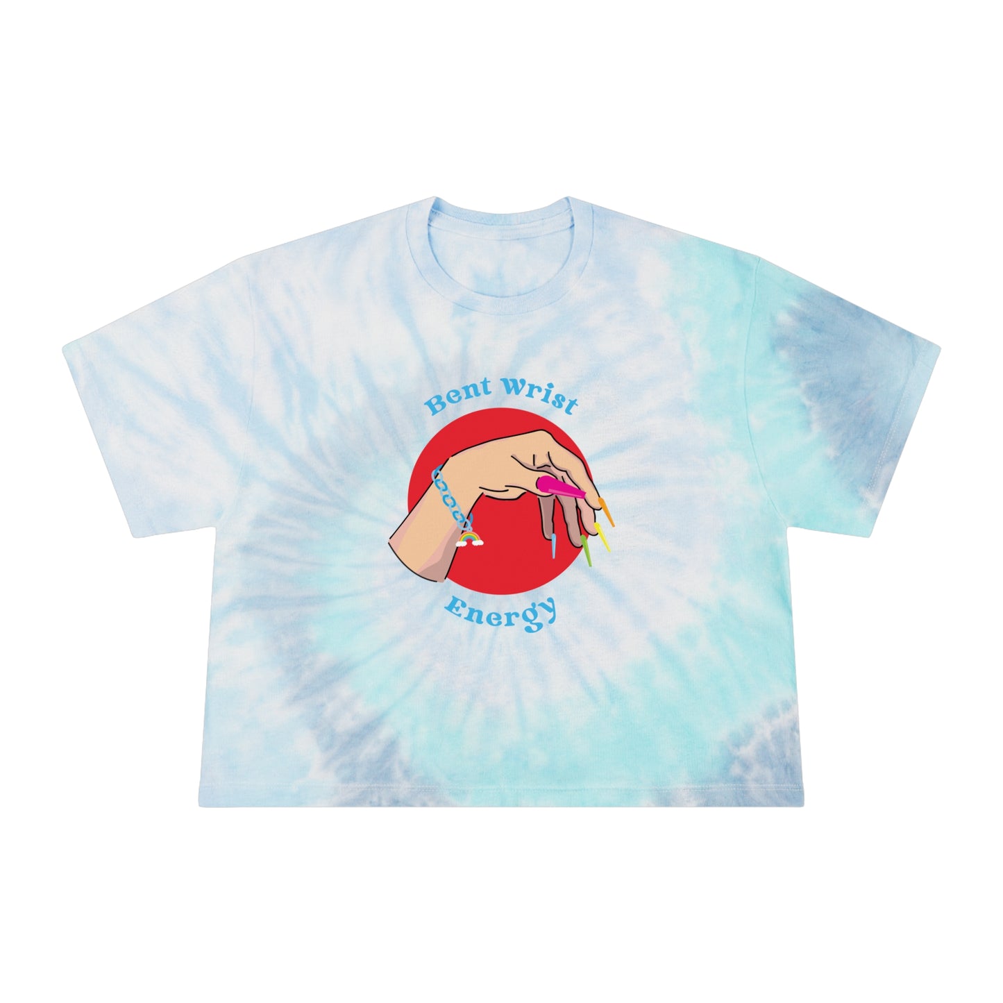 Bent Wrist Tie-Dye Crop Tee