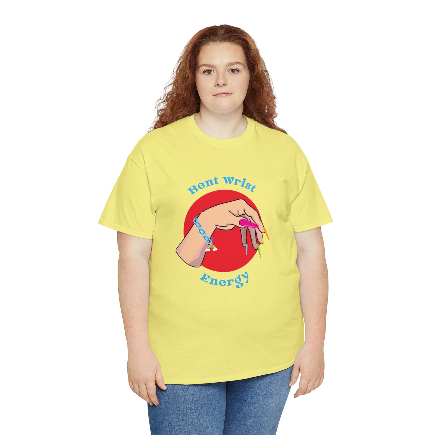 Bent Wrist Energy Pride Nail Heavy Cotton Tee