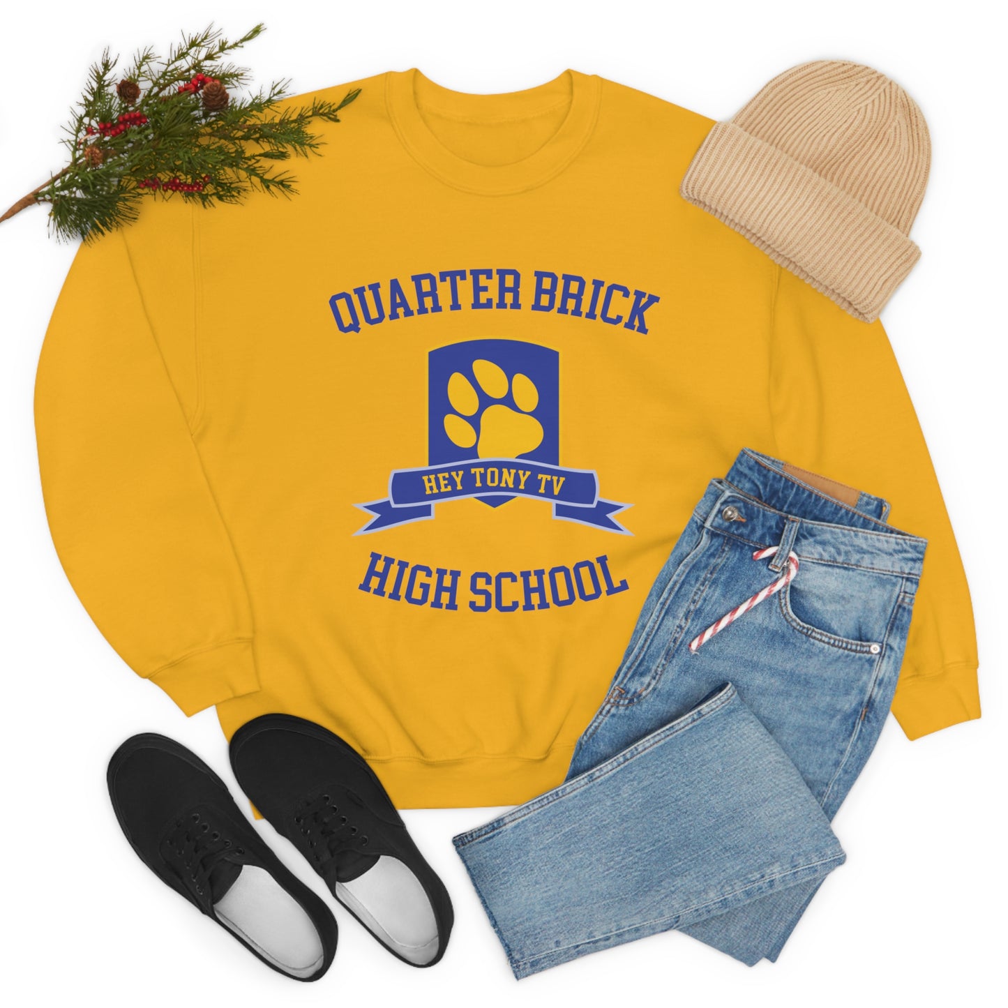 QuarterBrick High Unisex Crewneck Sweatshirt