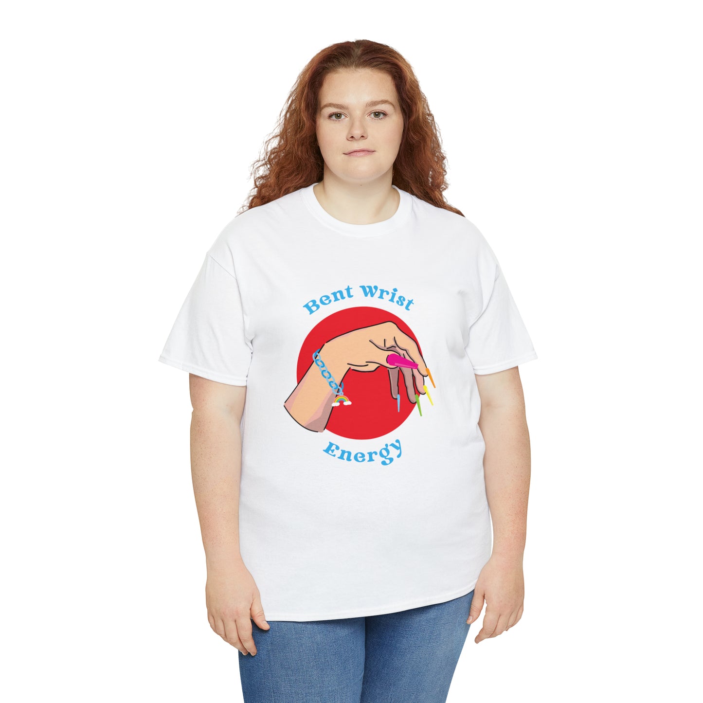 Bent Wrist Energy Pride Nail Heavy Cotton Tee
