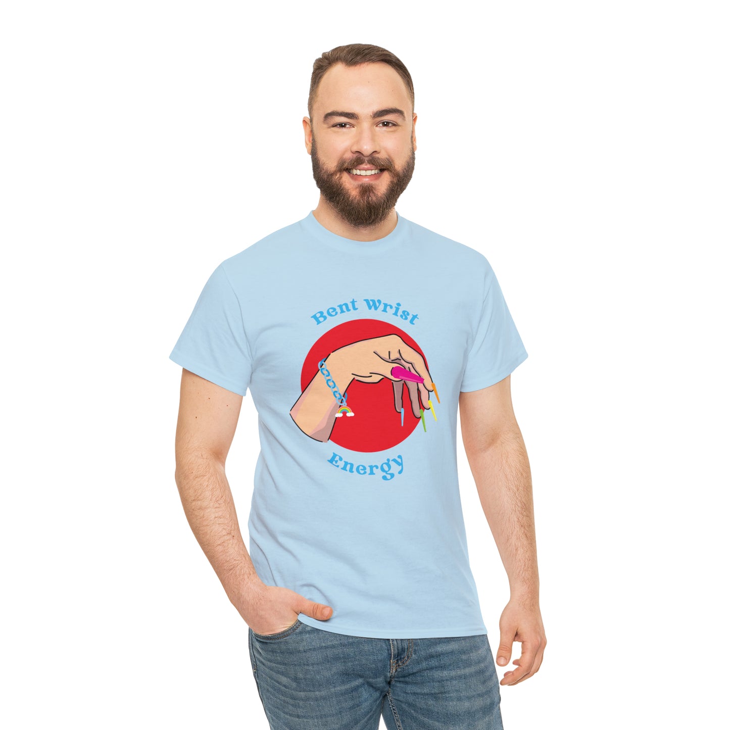 Bent Wrist Energy Pride Nail Heavy Cotton Tee