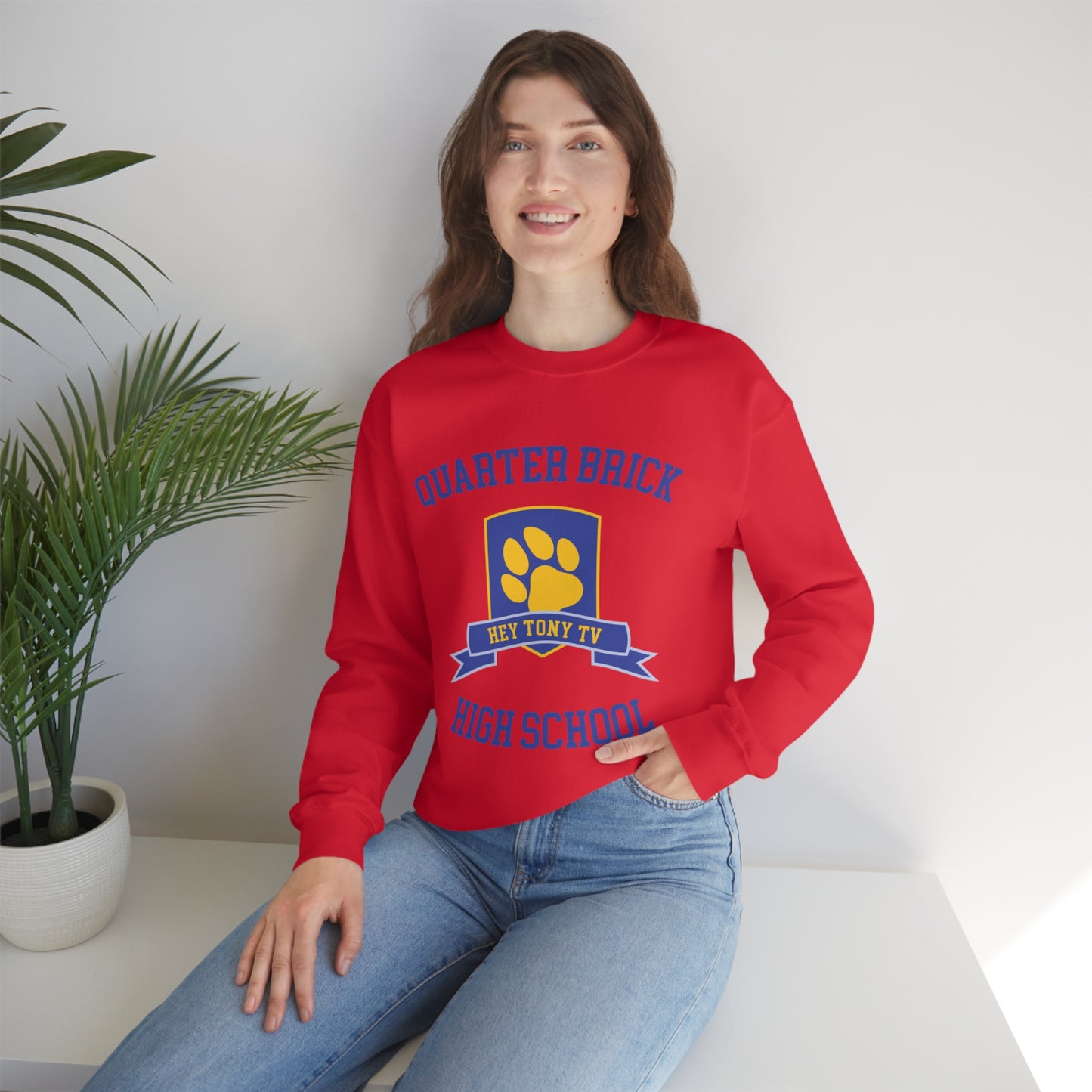QuarterBrick High Unisex Crewneck Sweatshirt