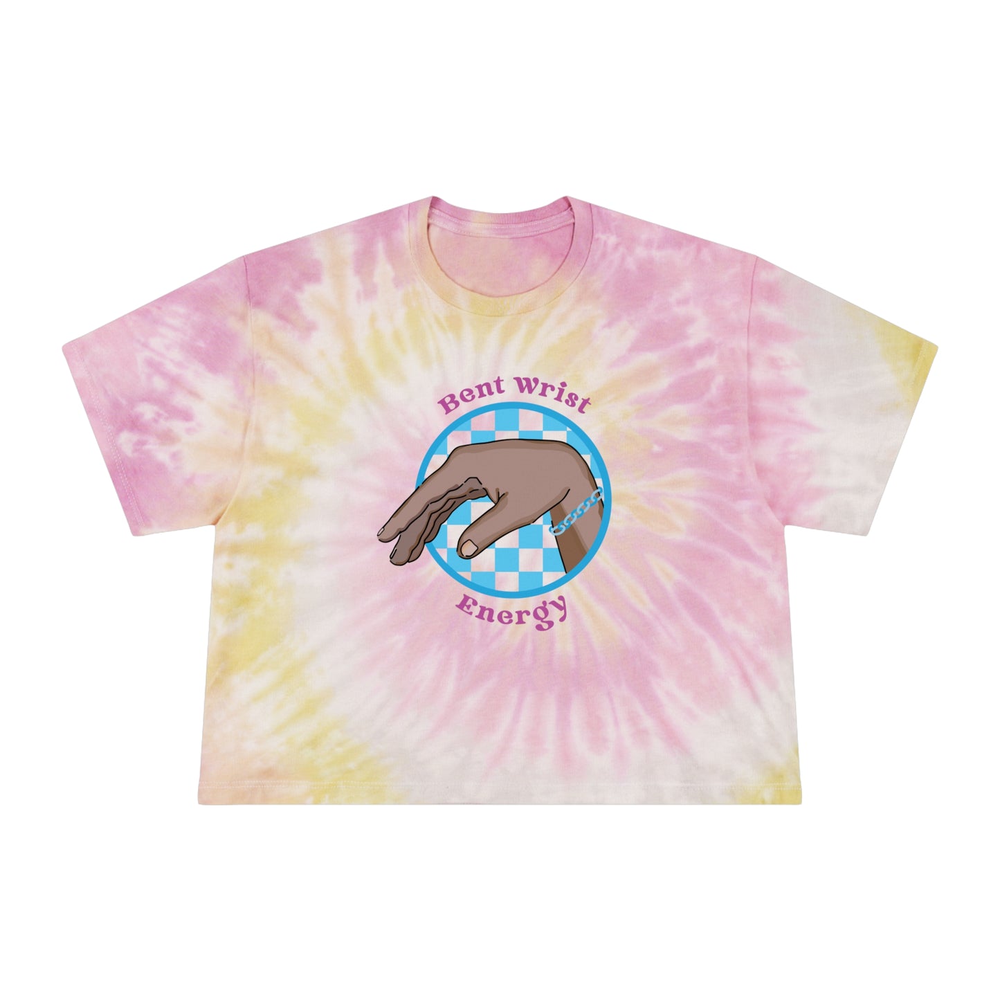 Tie-Dye Bent Wrist Energy Crop Tee