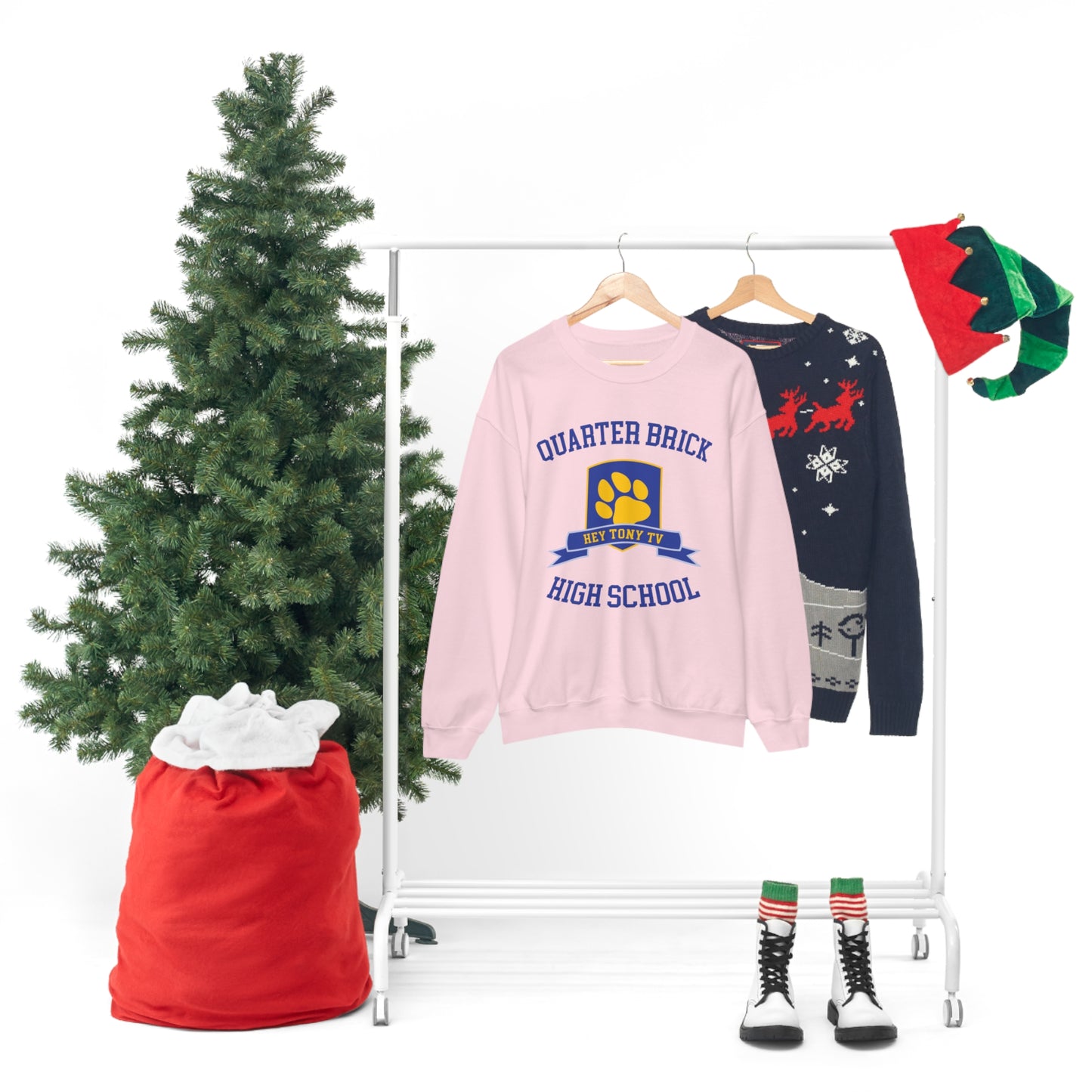 QuarterBrick High Unisex Crewneck Sweatshirt