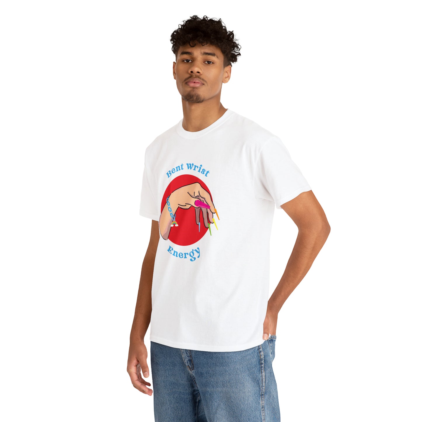 Bent Wrist Energy Pride Nail Heavy Cotton Tee
