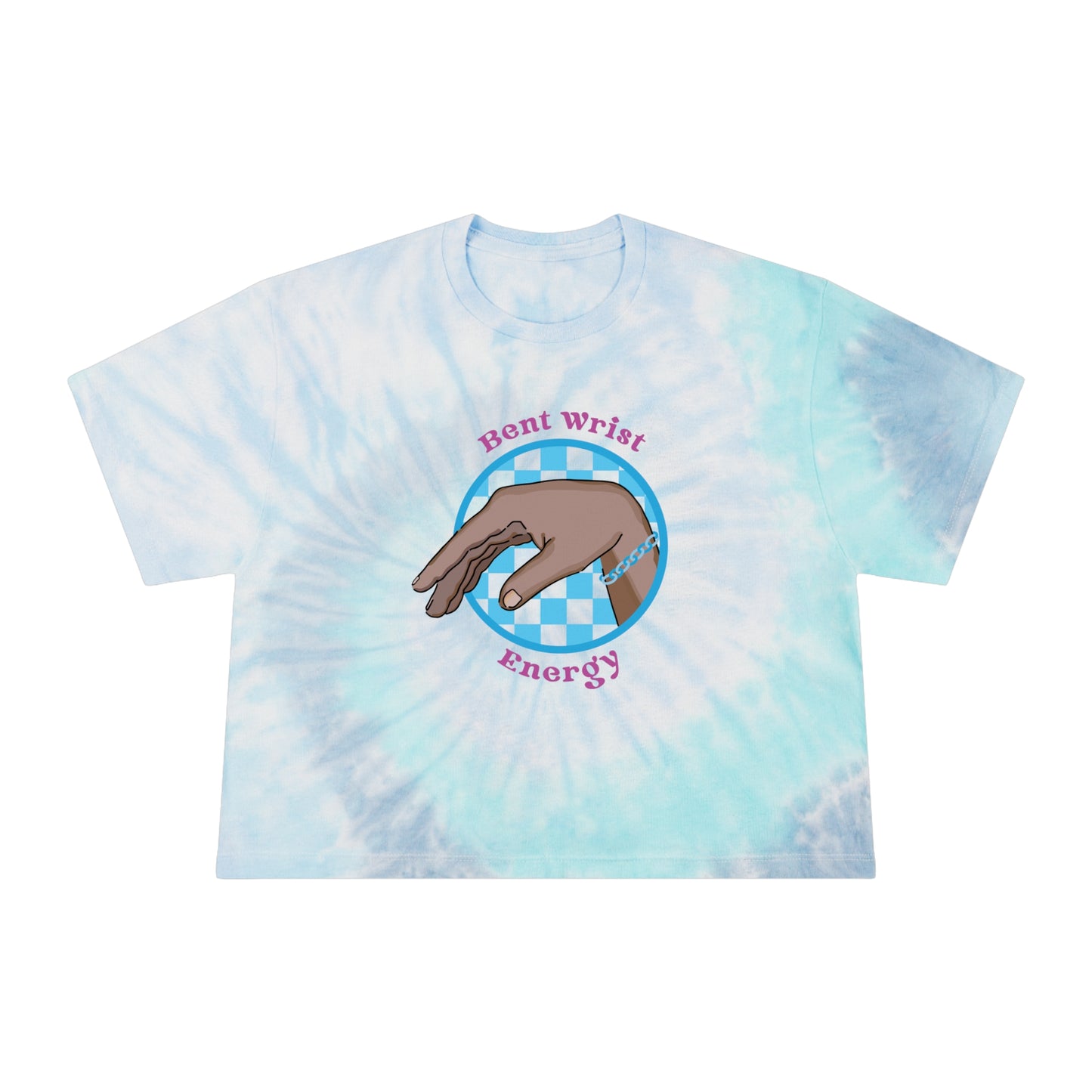 Tie-Dye Bent Wrist Energy Crop Tee