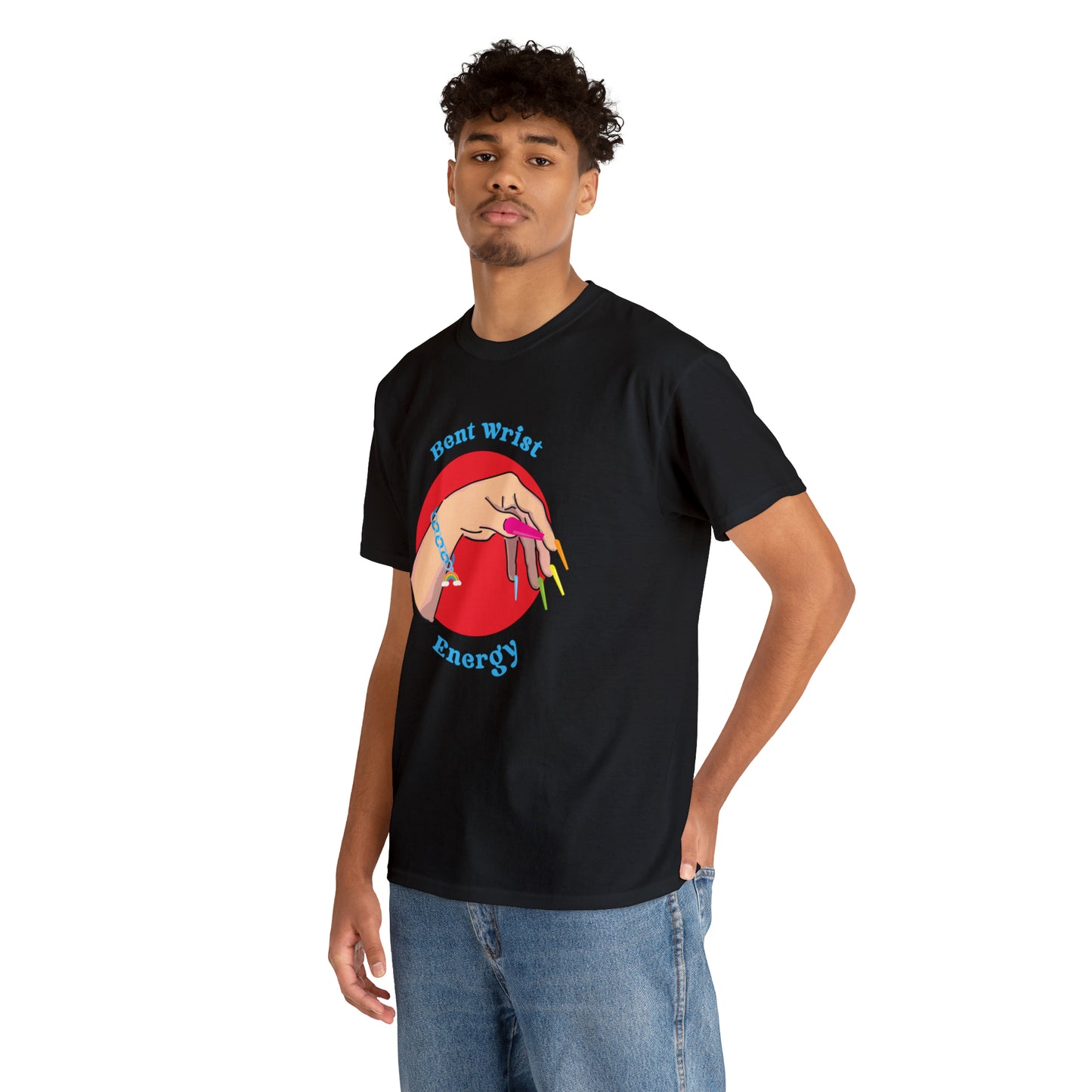 Bent Wrist Energy Pride Nail Heavy Cotton Tee