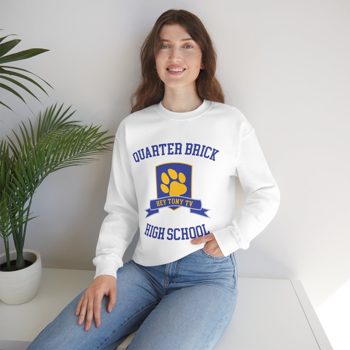 QuarterBrick High Unisex Crewneck Sweatshirt