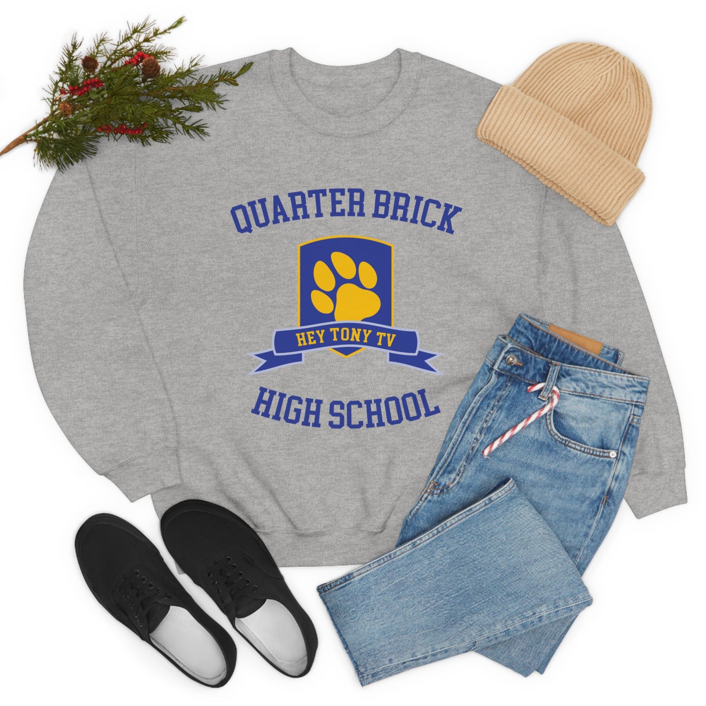 QuarterBrick High Unisex Crewneck Sweatshirt