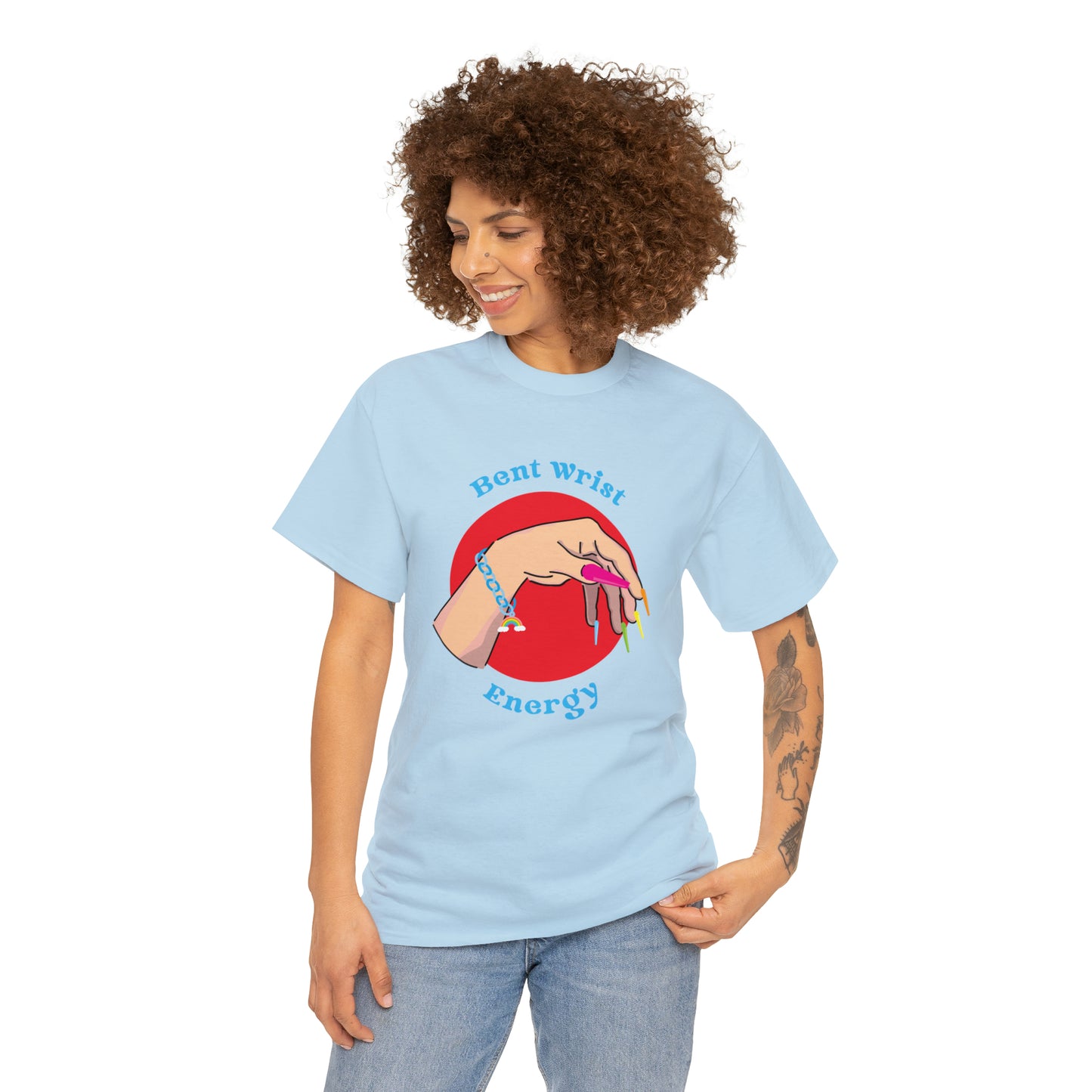 Bent Wrist Energy Pride Nail Heavy Cotton Tee