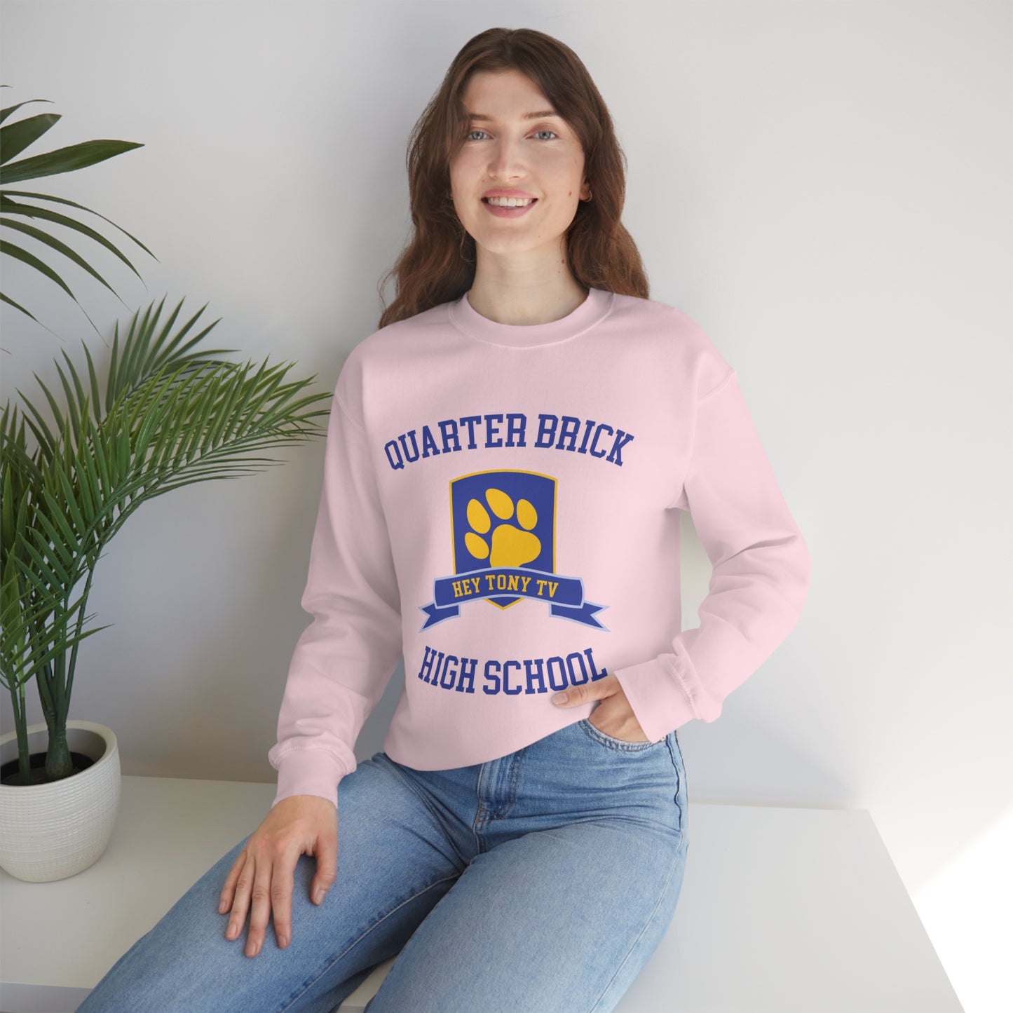 QuarterBrick High Unisex Crewneck Sweatshirt