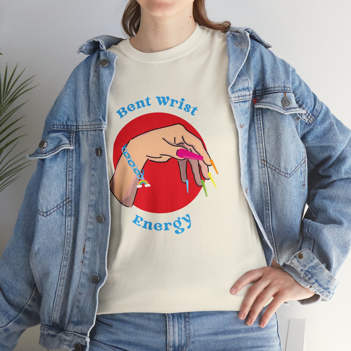 Bent Wrist Energy Pride Nail Heavy Cotton Tee