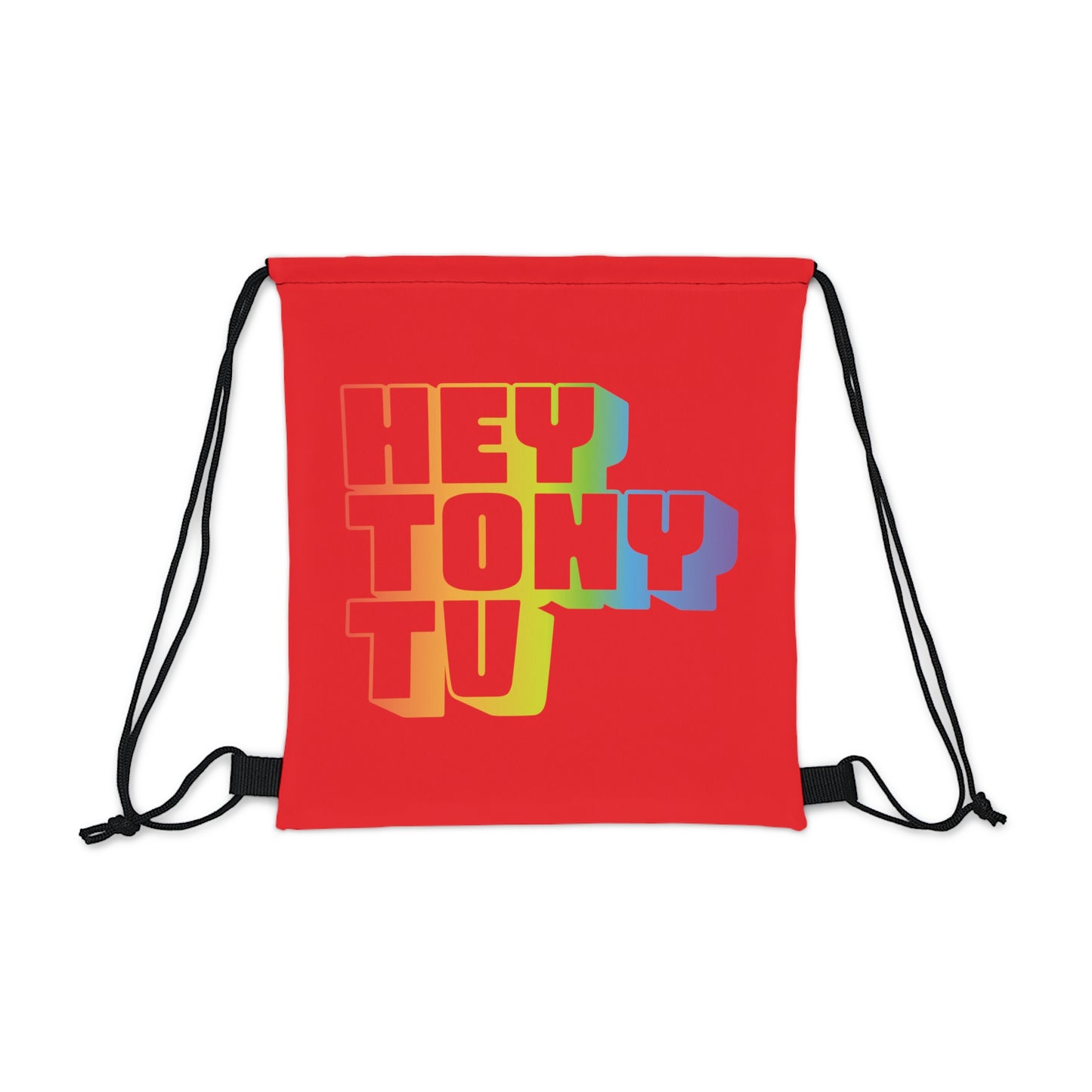 Red Outdoor Drawstring Bag