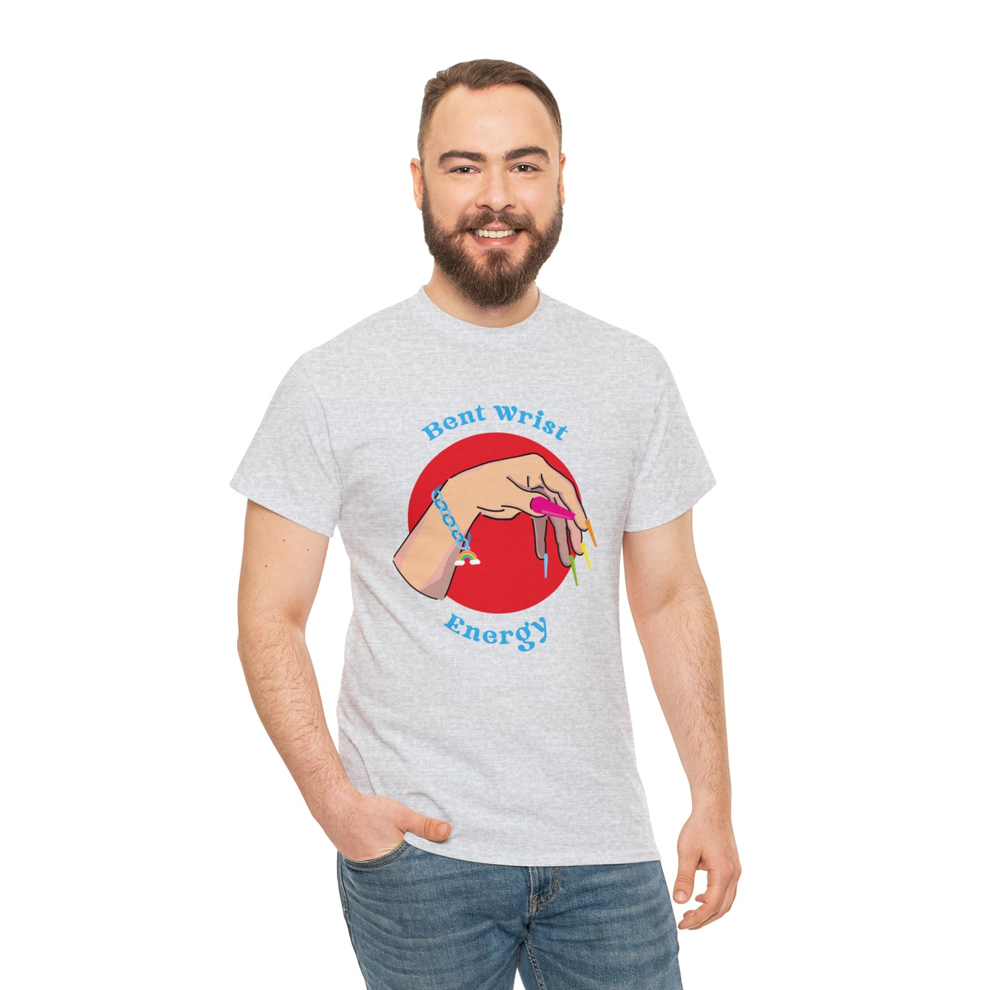 Bent Wrist Energy Pride Nail Heavy Cotton Tee