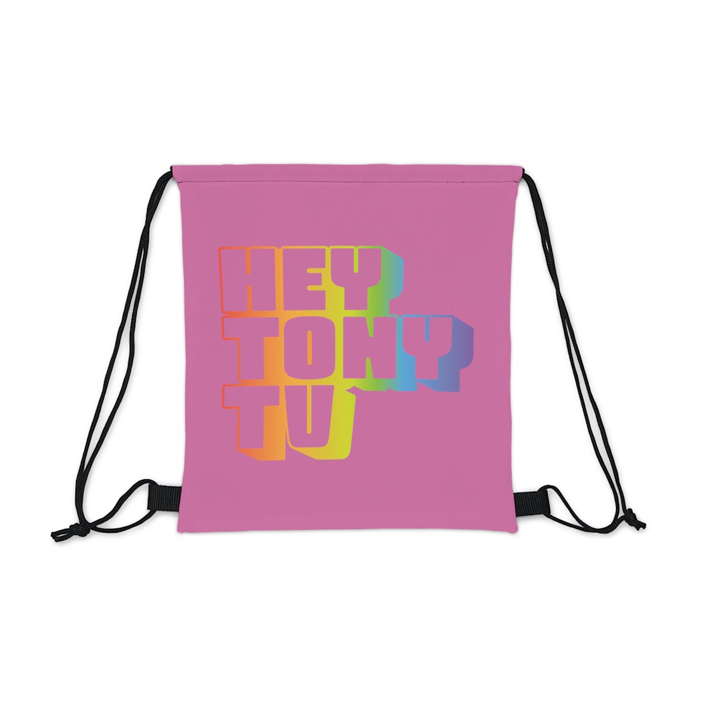Pink Outdoor Drawstring Bag
