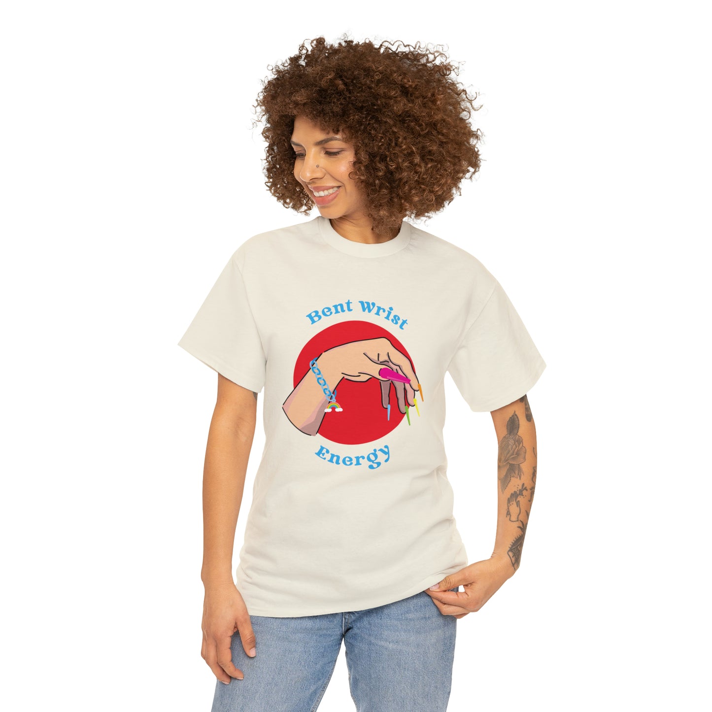 Bent Wrist Energy Pride Nail Heavy Cotton Tee
