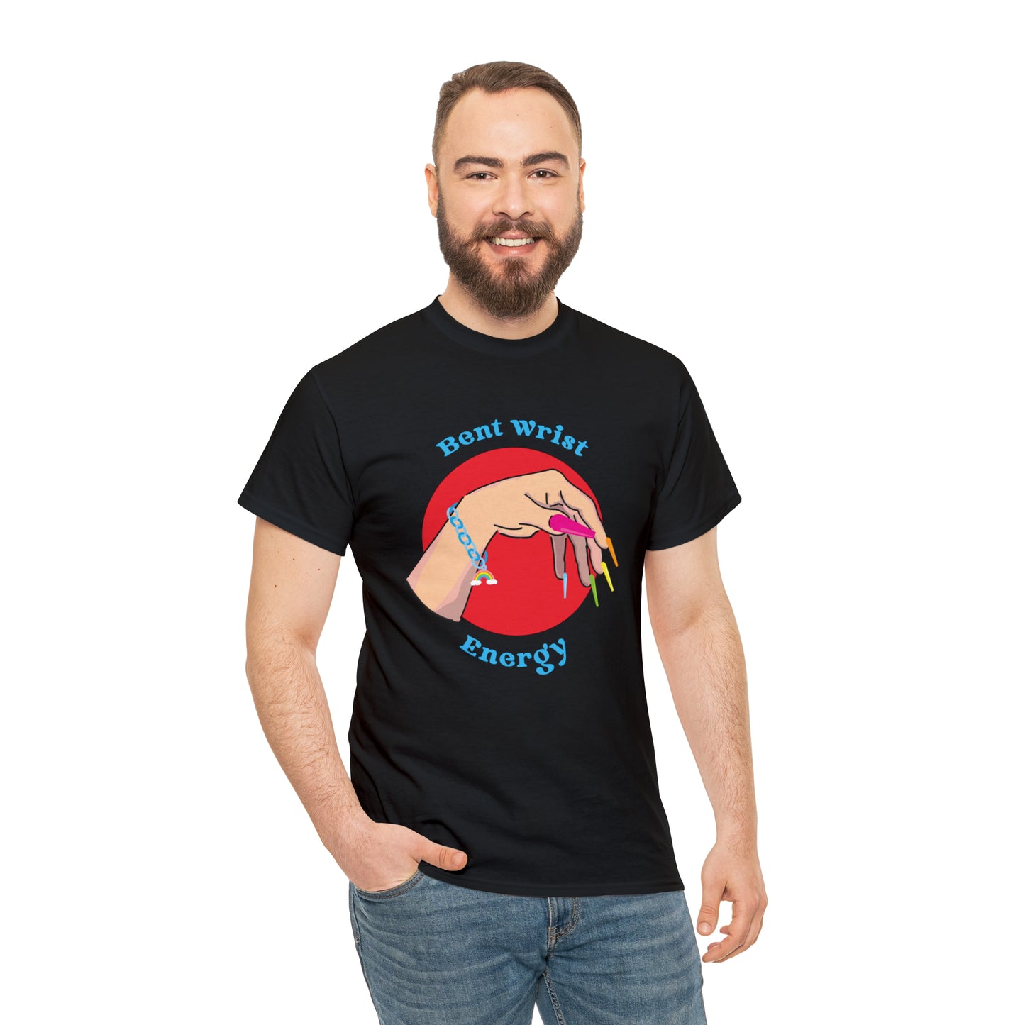 Bent Wrist Energy Pride Nail Heavy Cotton Tee