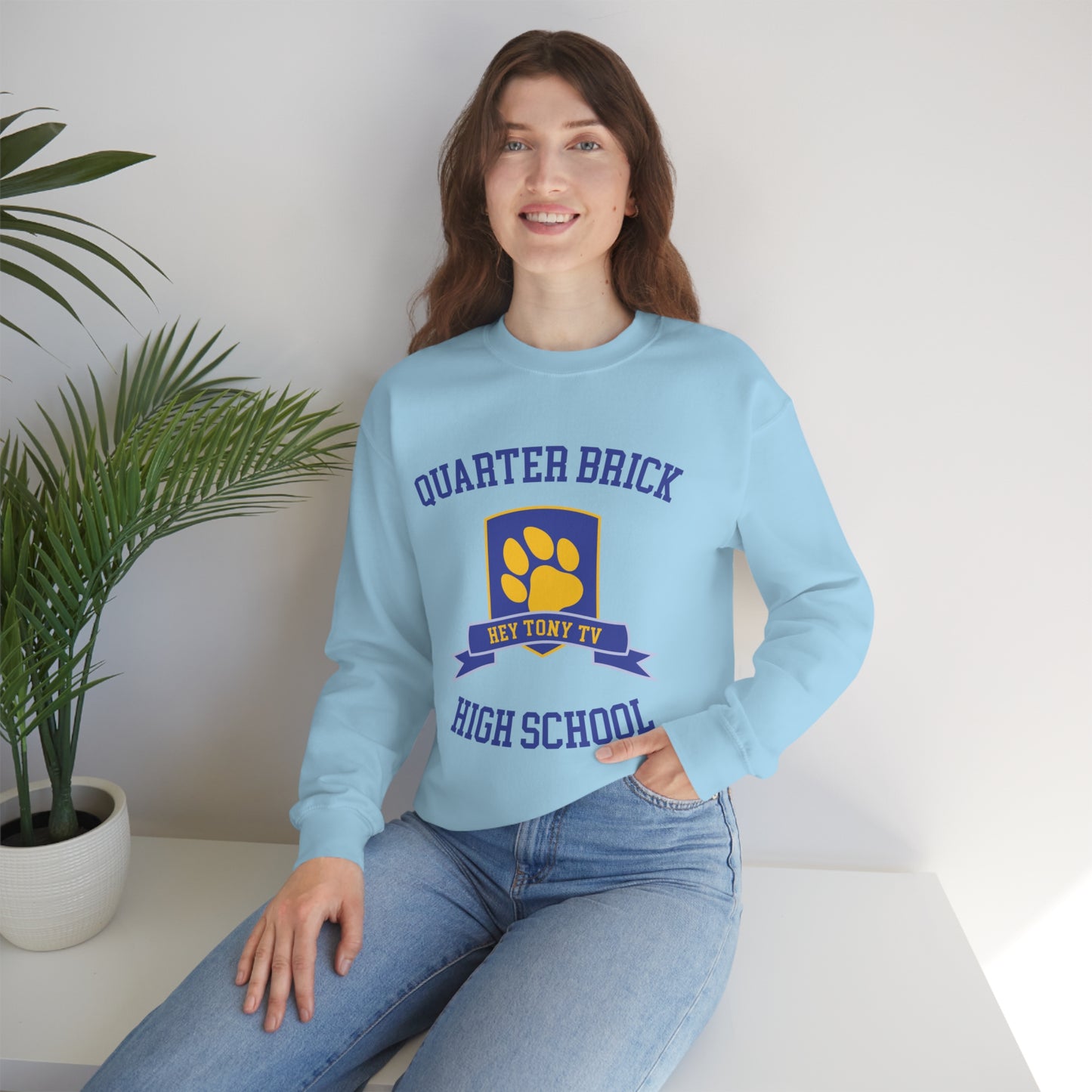QuarterBrick High Unisex Crewneck Sweatshirt