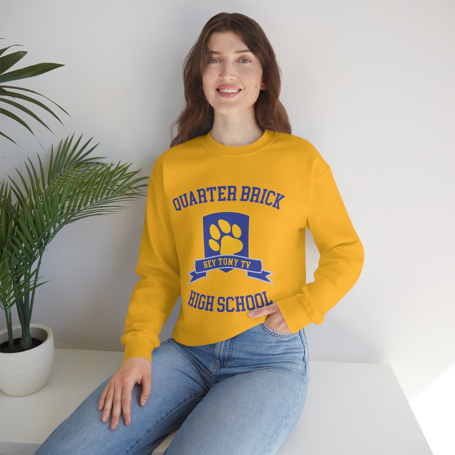 QuarterBrick High Unisex Crewneck Sweatshirt