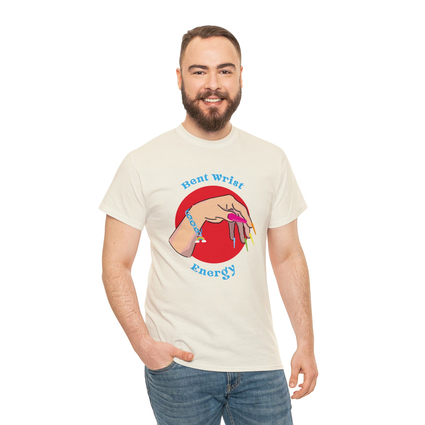 Bent Wrist Energy Pride Nail Heavy Cotton Tee